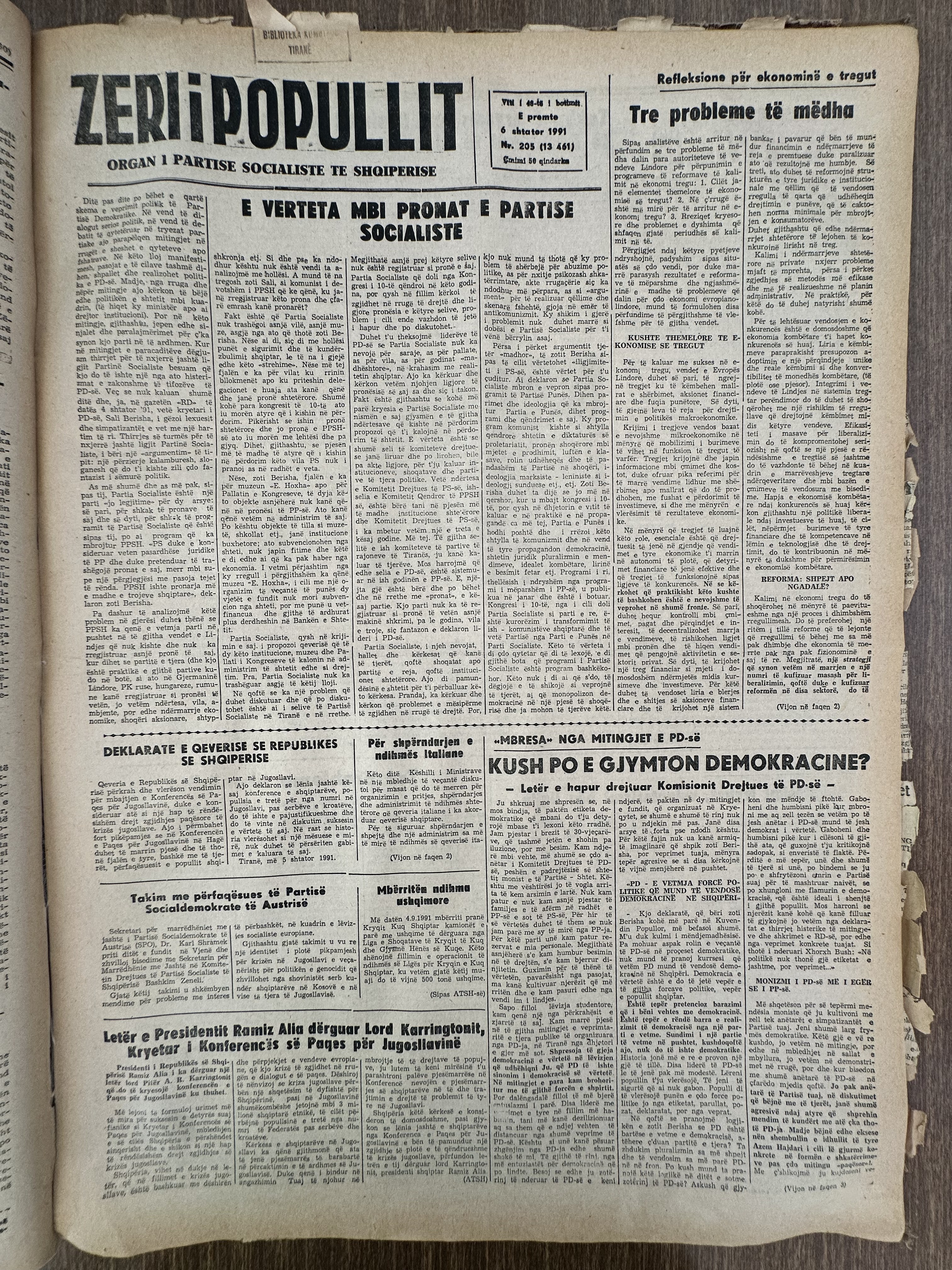 Zëri i Popullit 1991-10-06