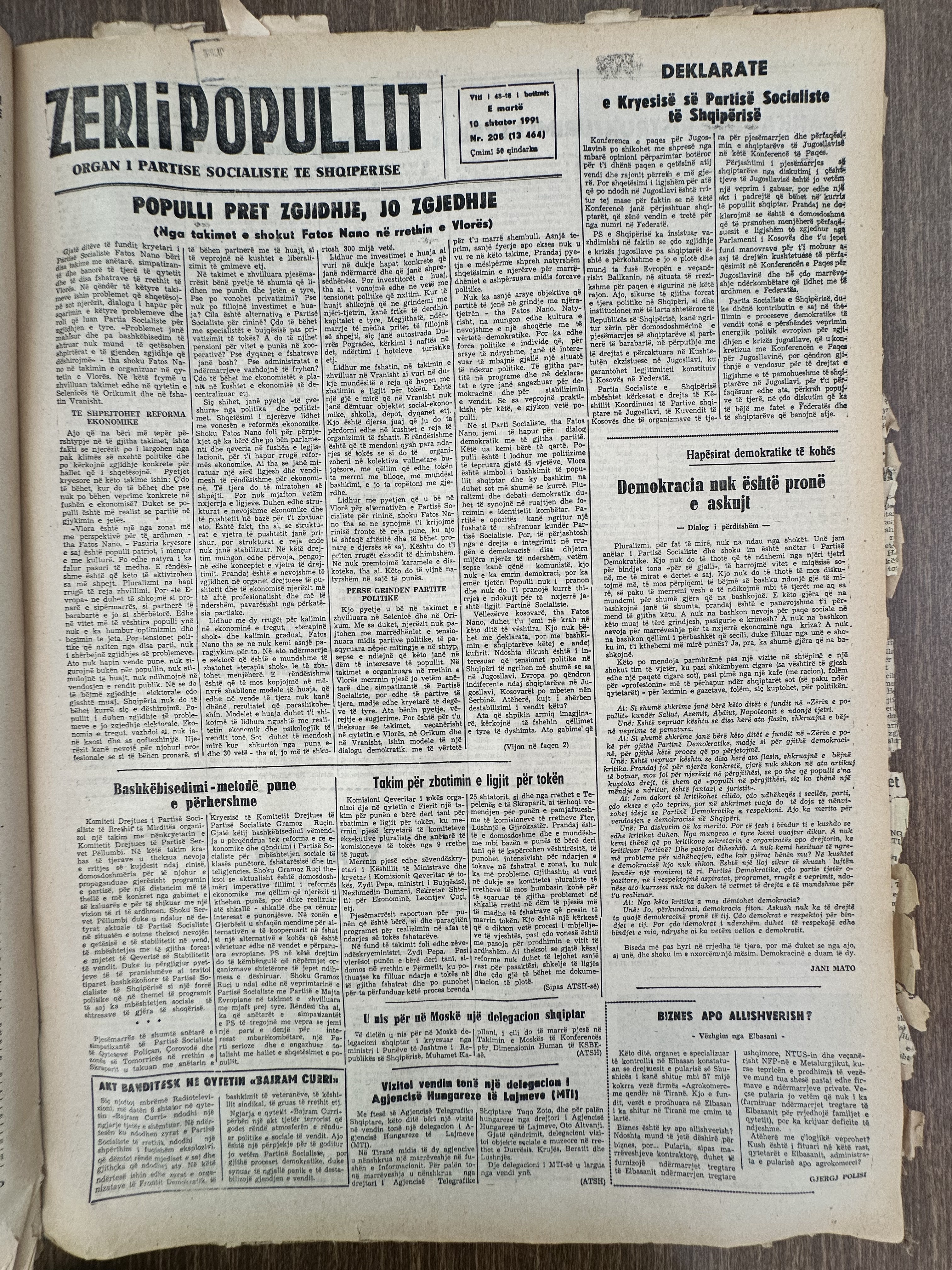 Zëri i Popullit 1991-09-10