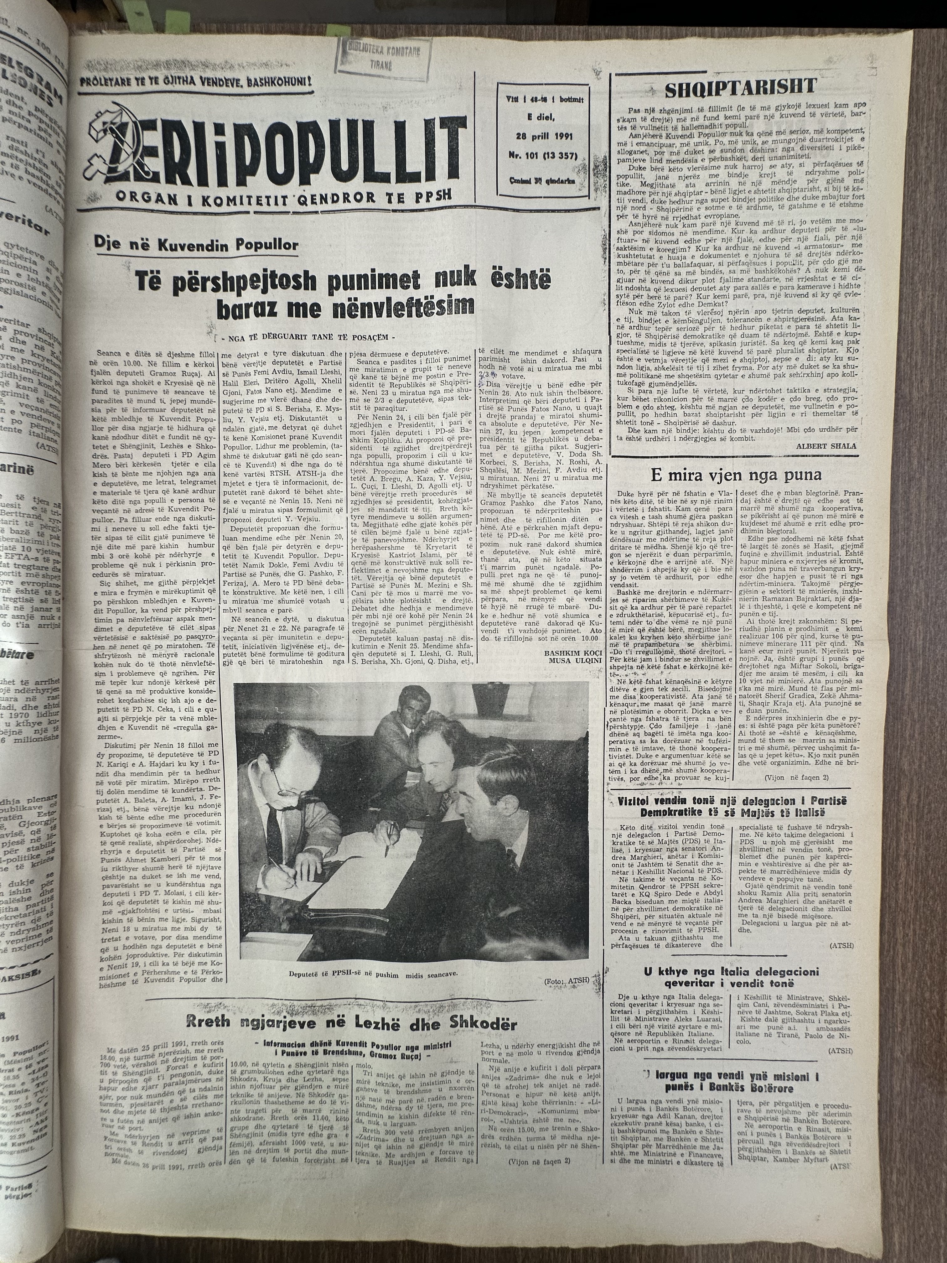 Zëri i Popullit 1991-04-28