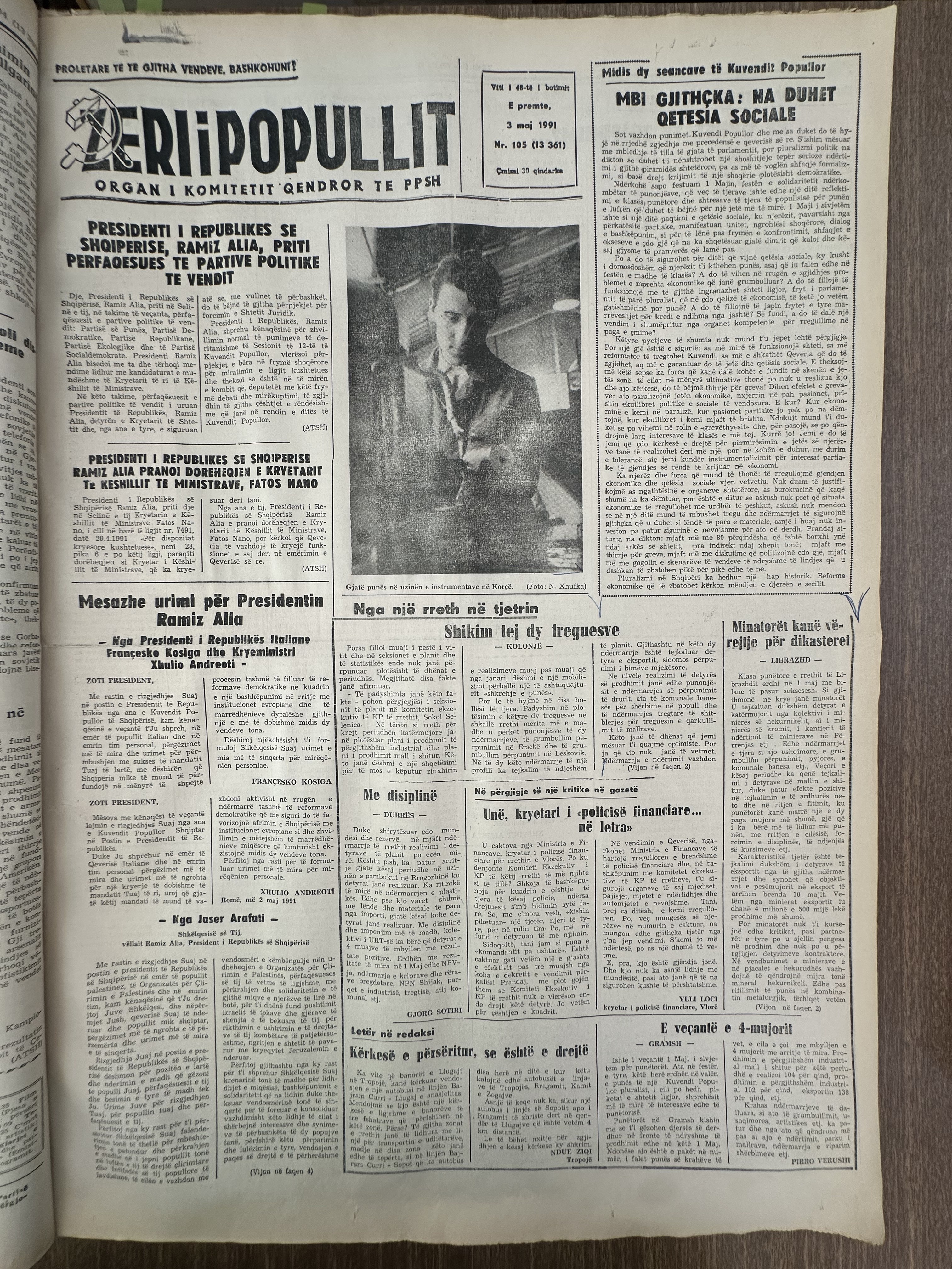 Zëri i Popullit 1991-05-03