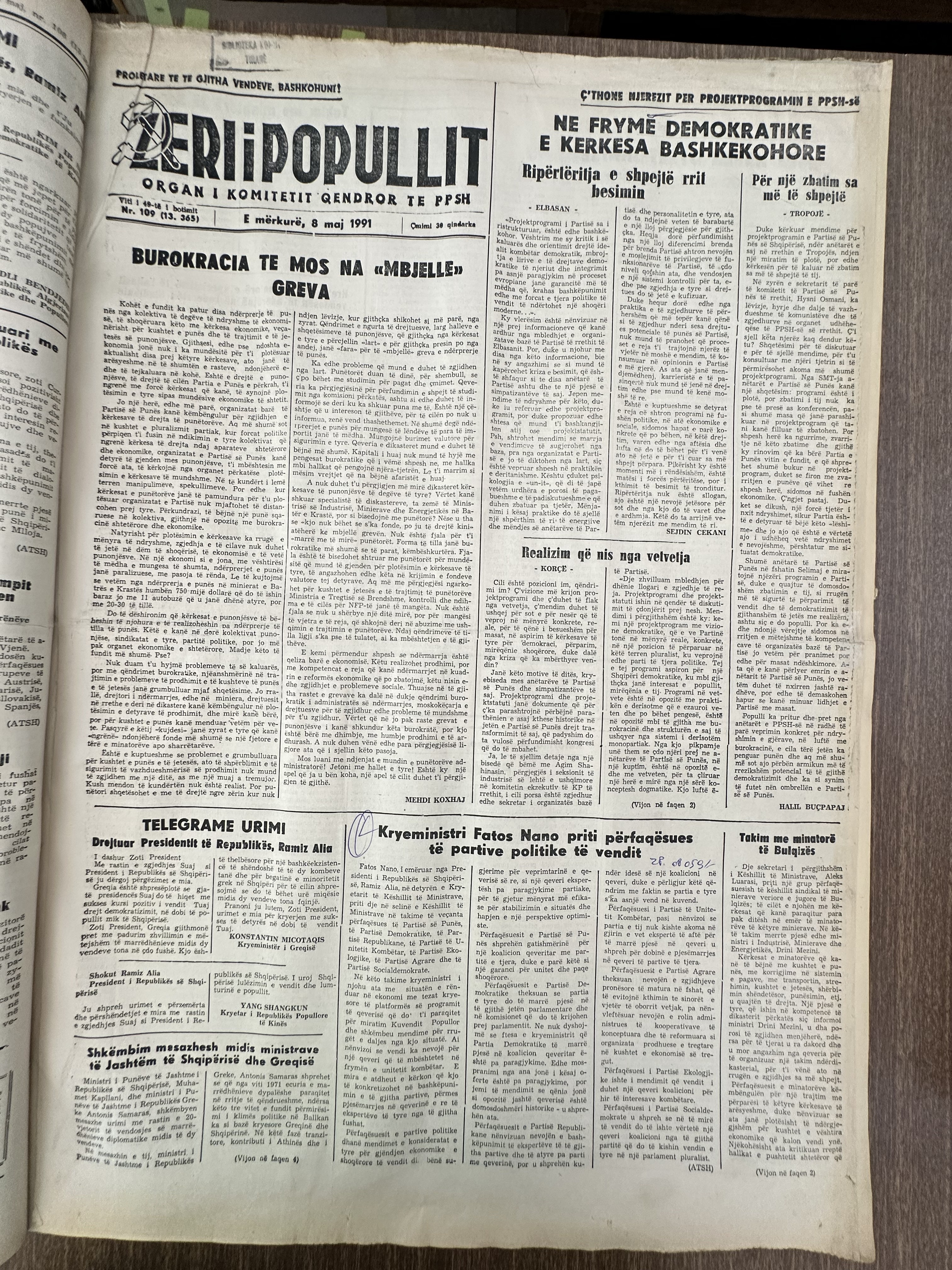 Zëri i Popullit 1991-05-08