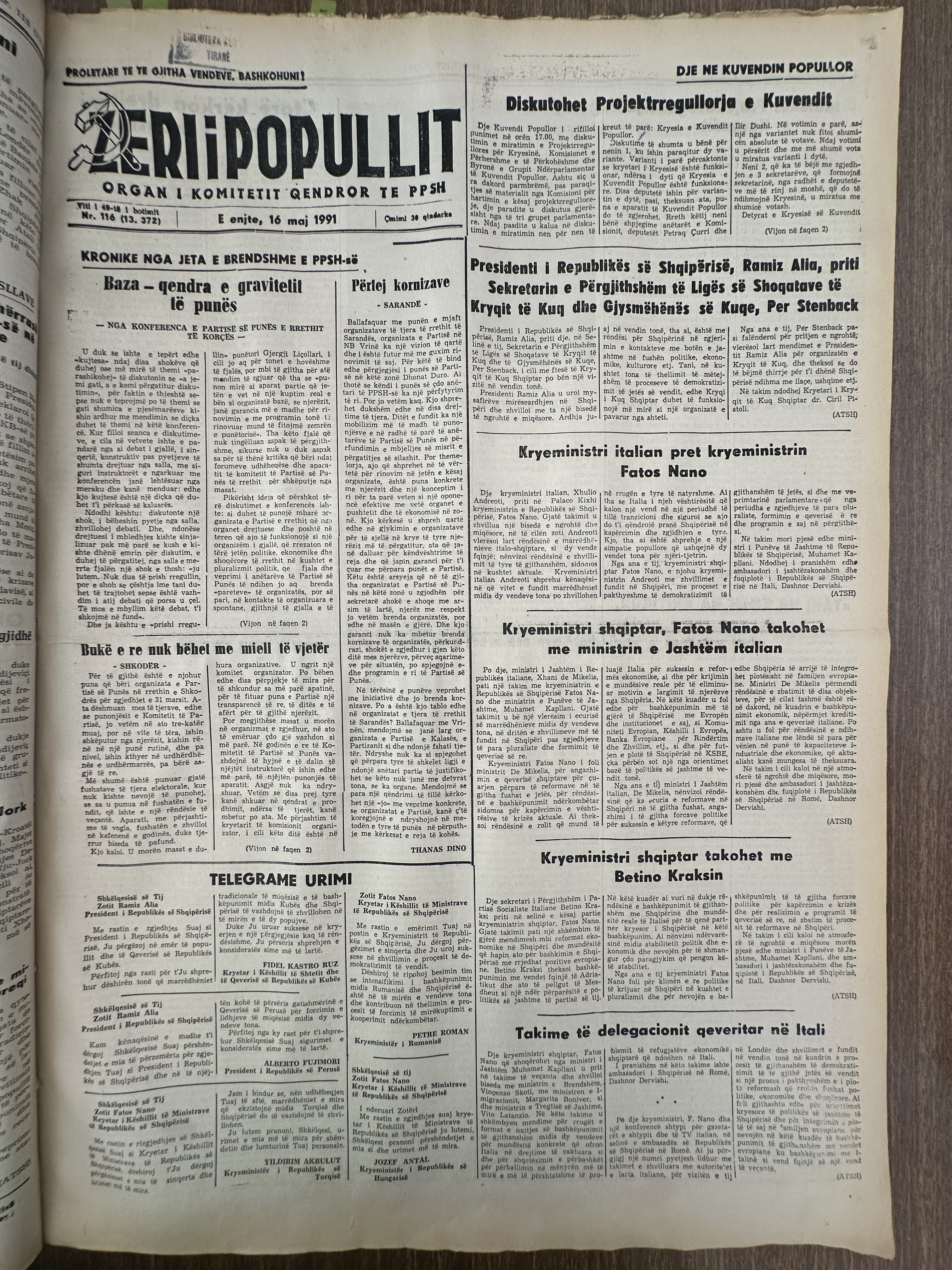 Zëri i Popullit 1991-05-16