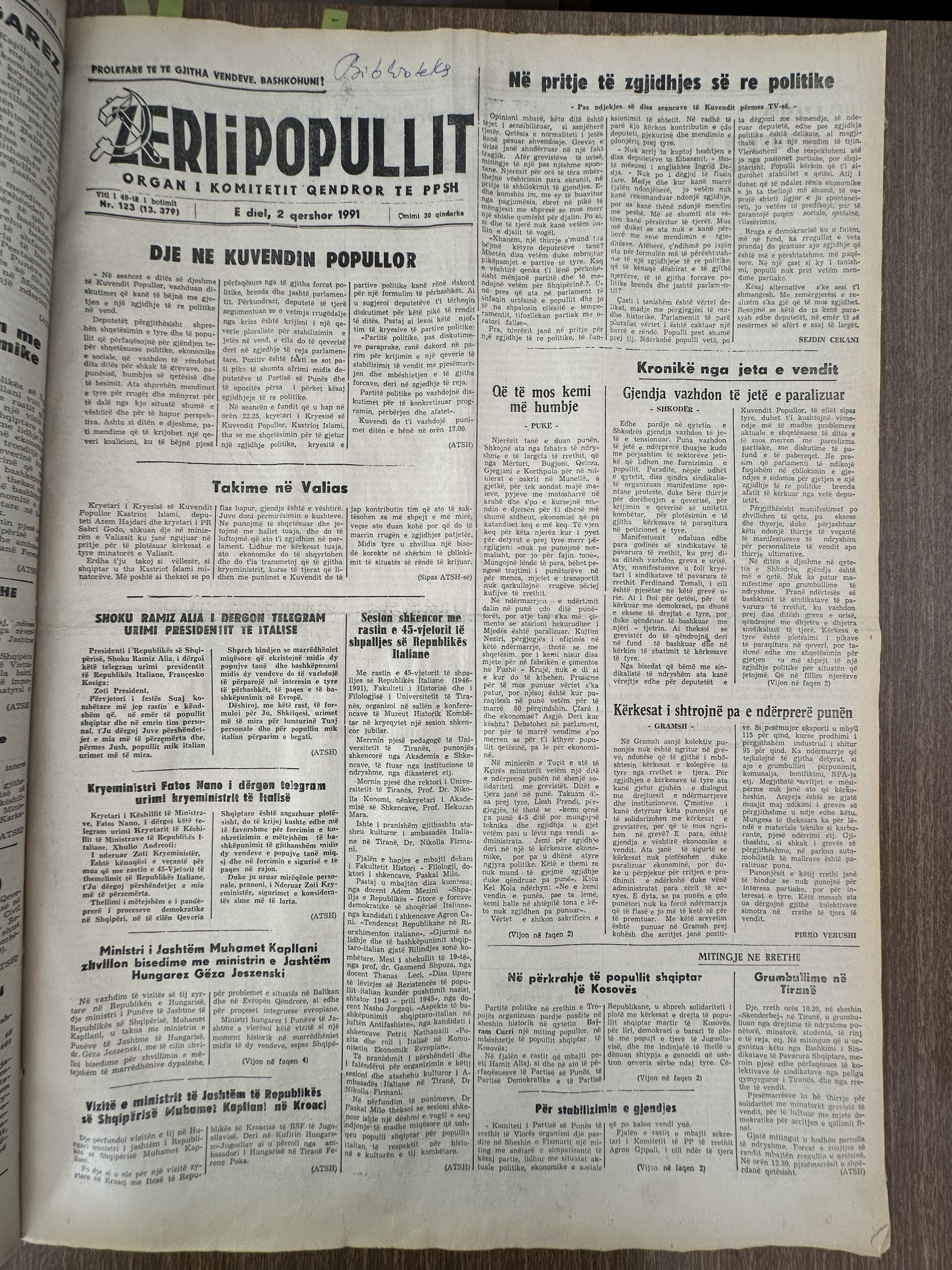 Zëri i Popullit 1991-06-02