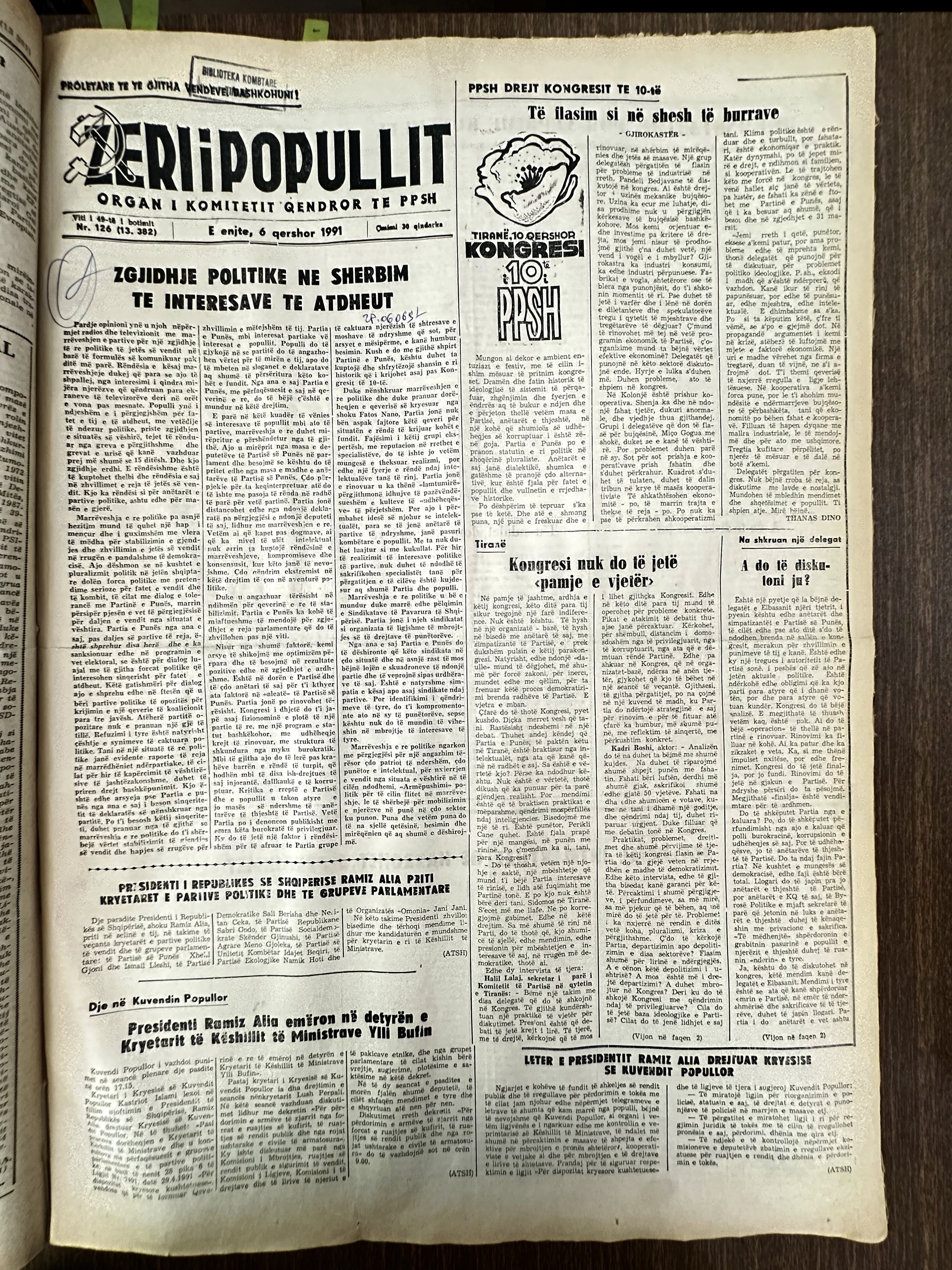 Zëri i Popullit 1991-06-06
