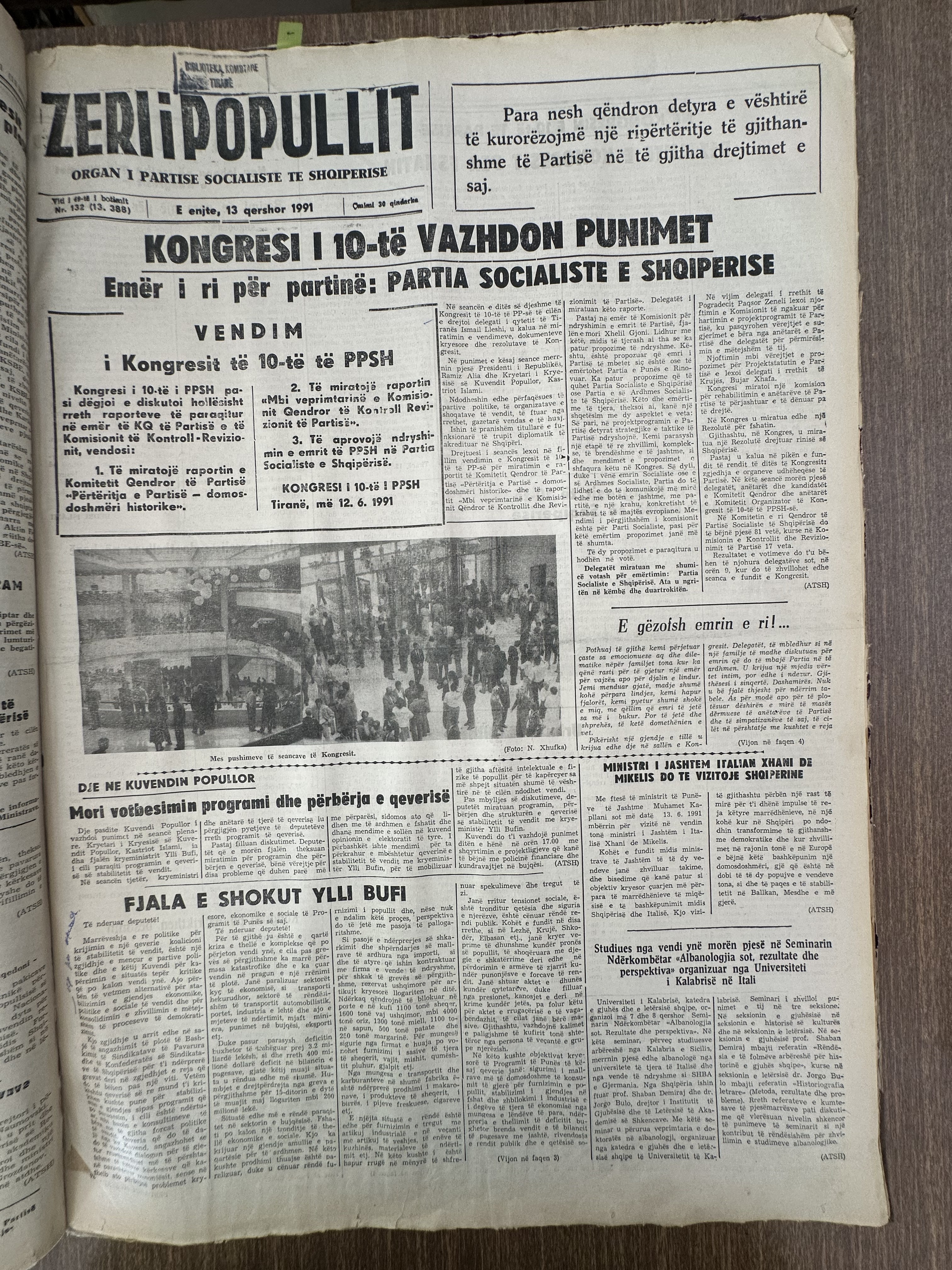 Zëri i Popullit 1991-06-13