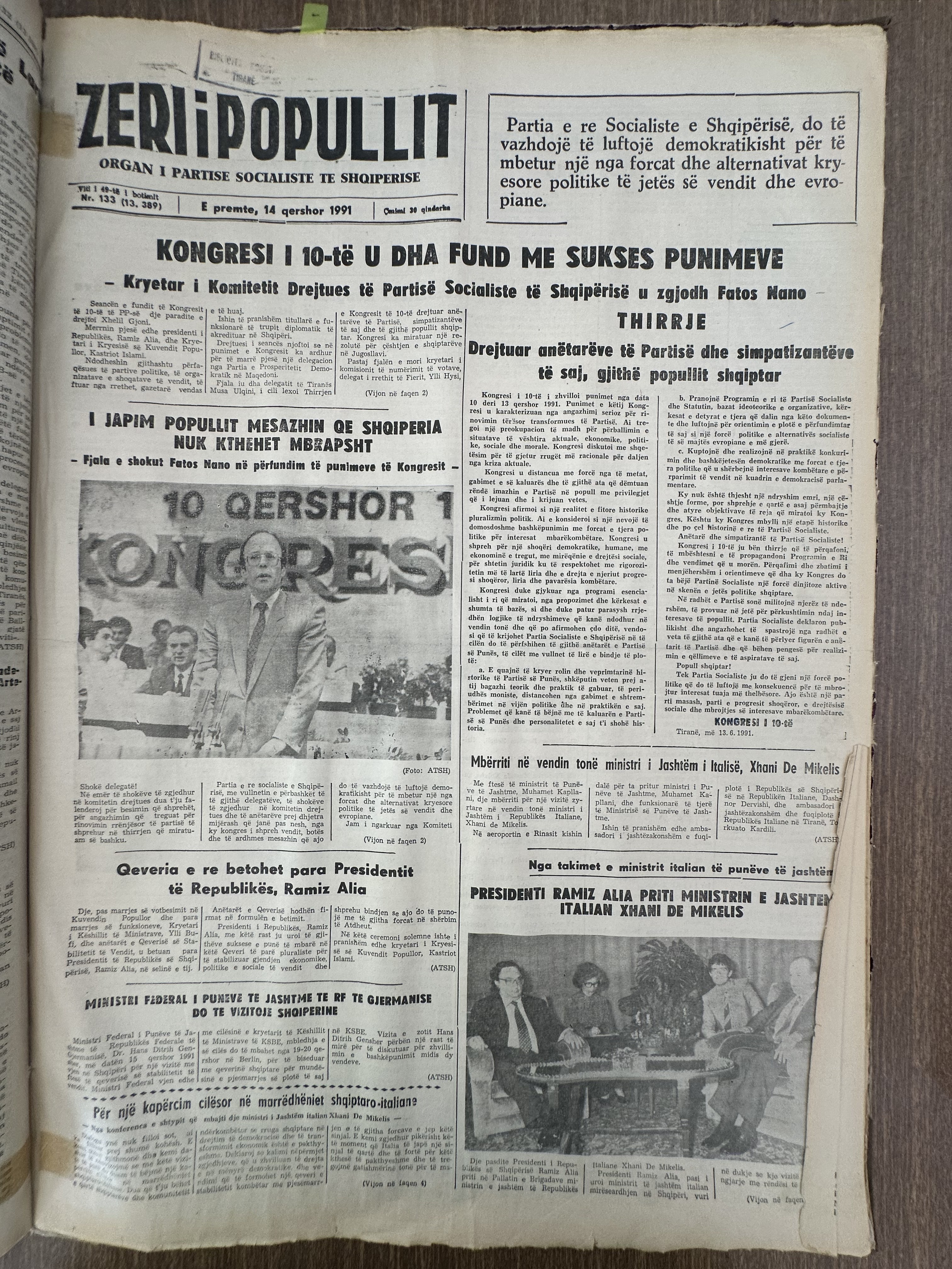 Zëri i Popullit 1991-06-14