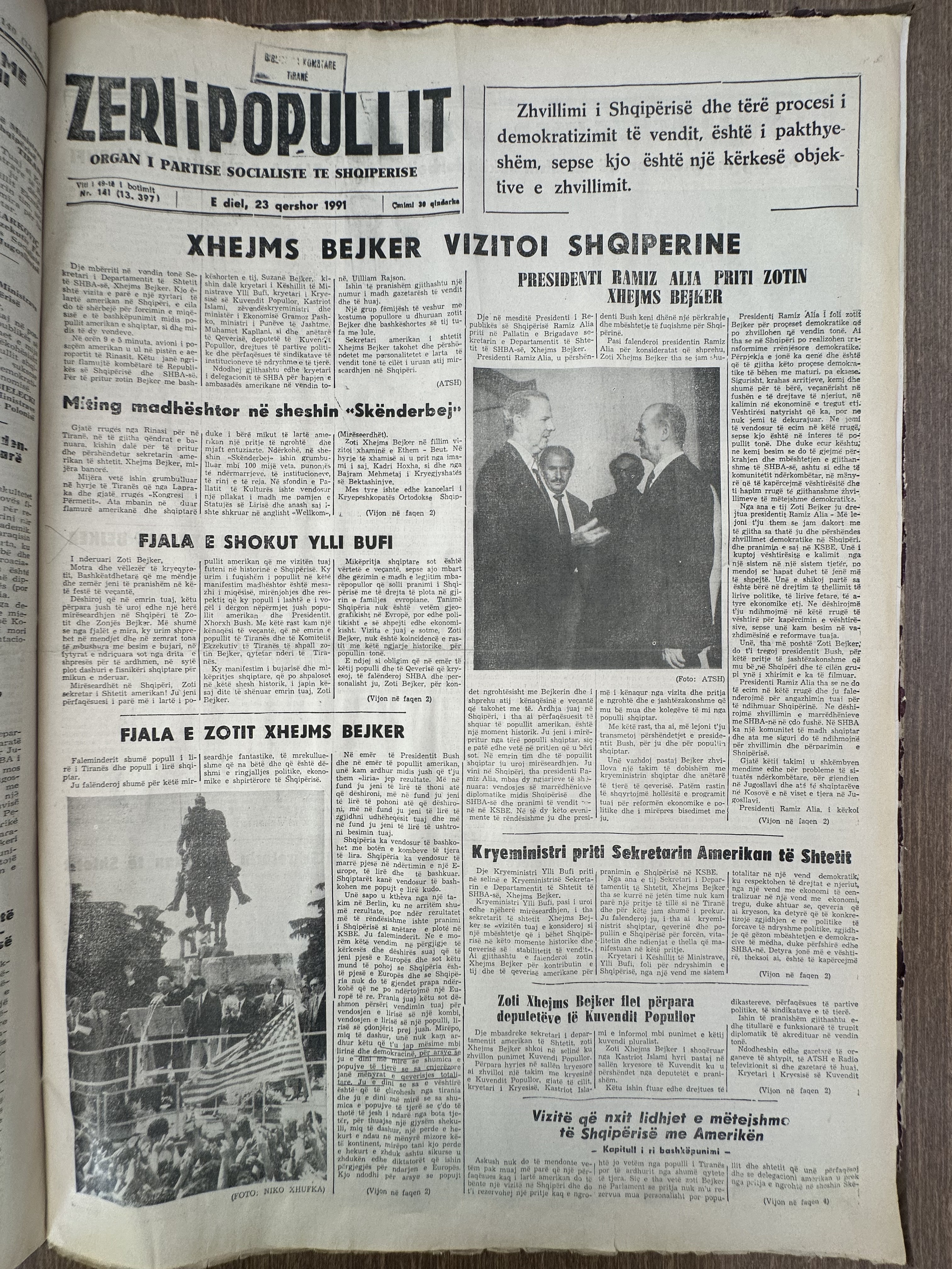 Zëri i Popullit 1991-06-23