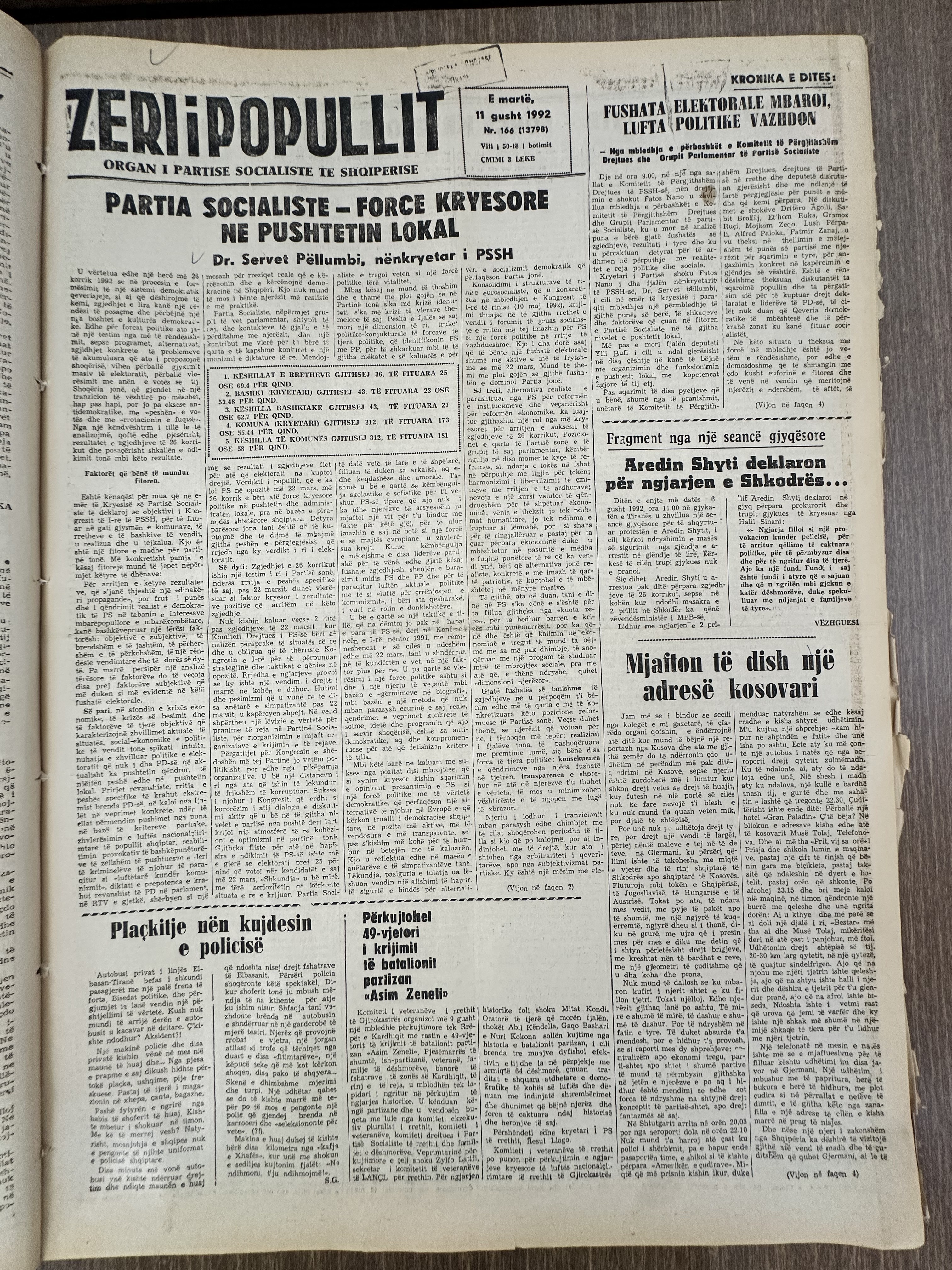 Zëri i Popullit 1992-08-11