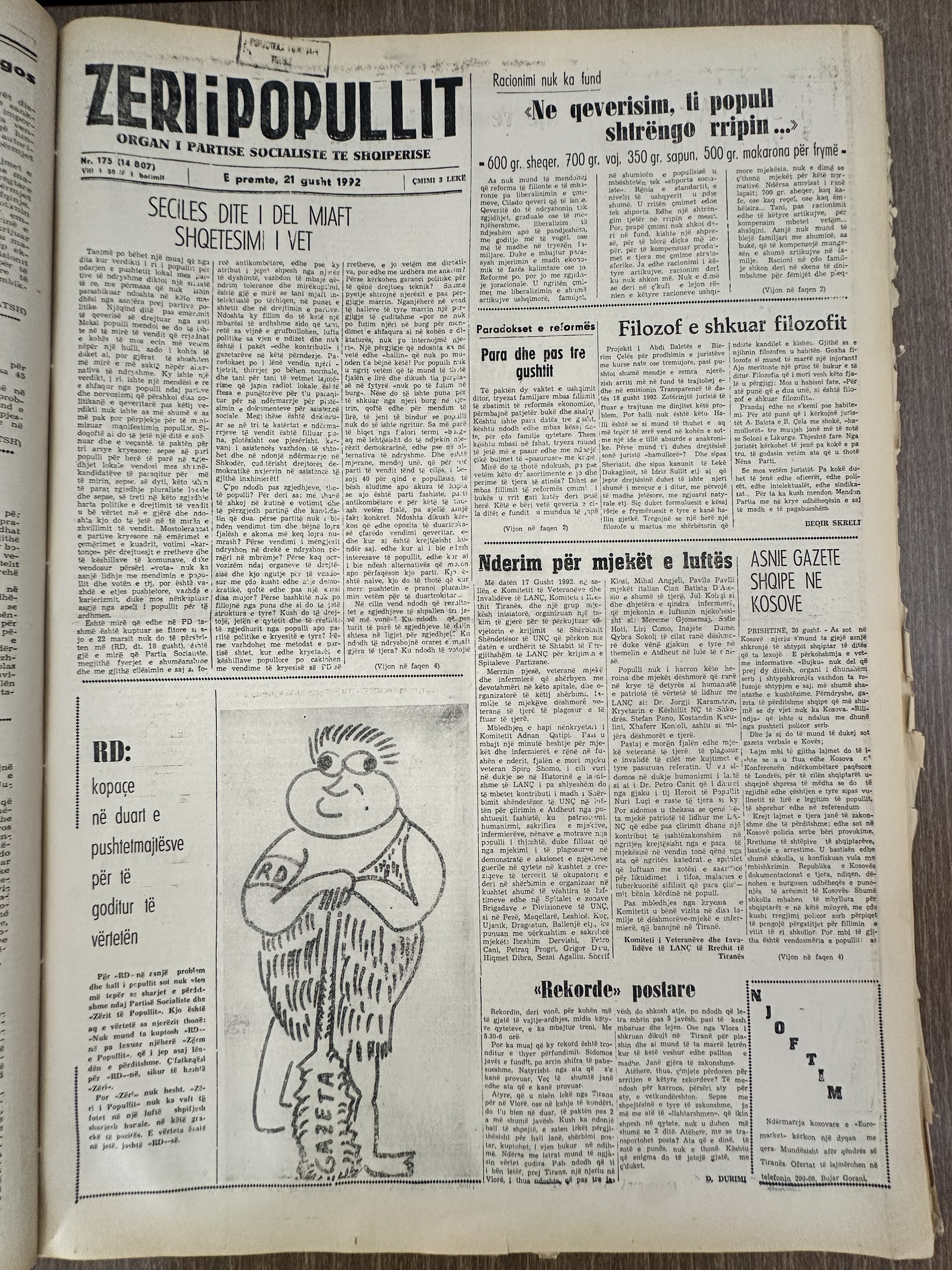 Zëri i Popullit 1992-08-21