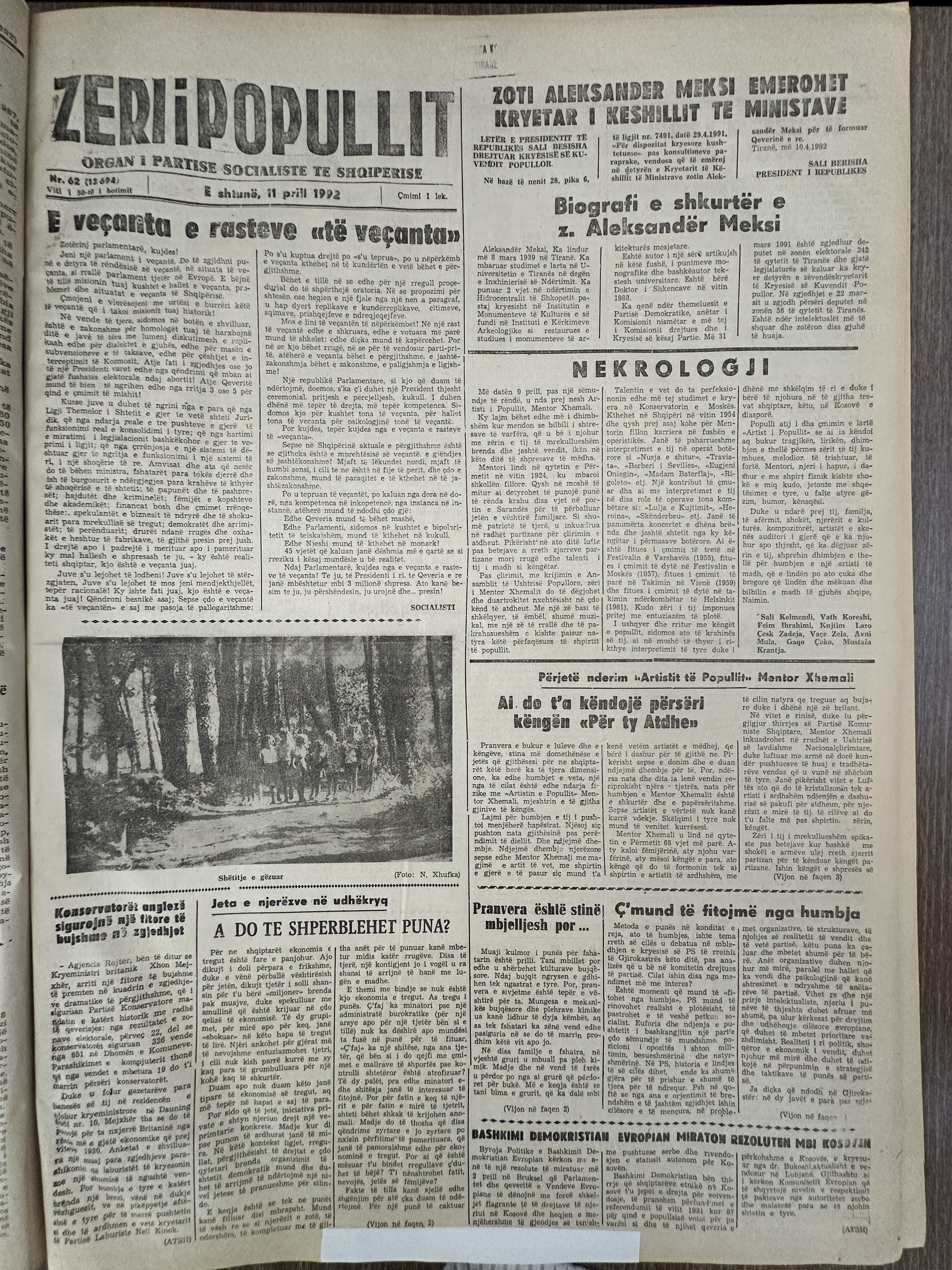 Zëri i Popullit 1992-04-11