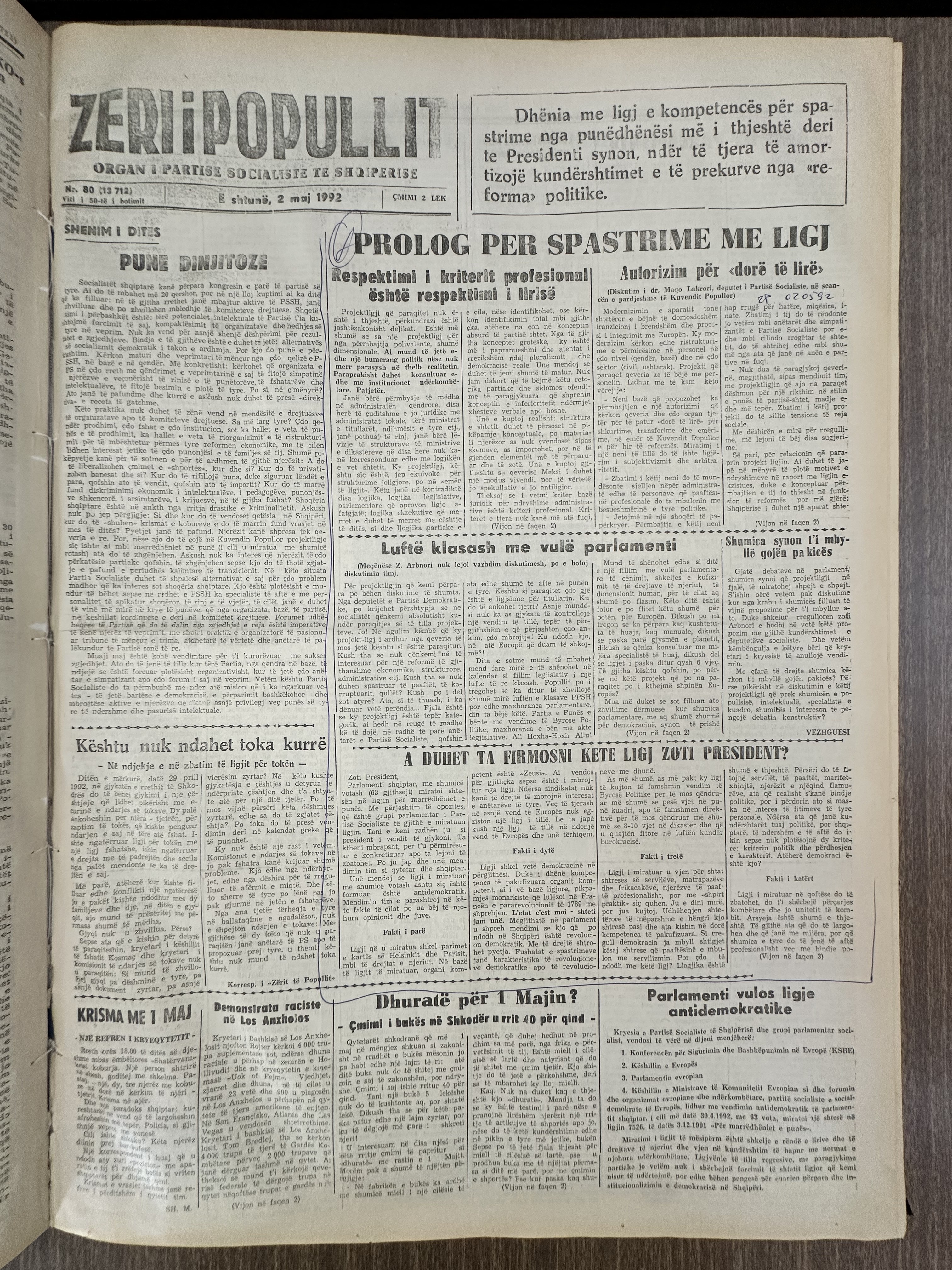 Zëri i Popullit 1992-05-02