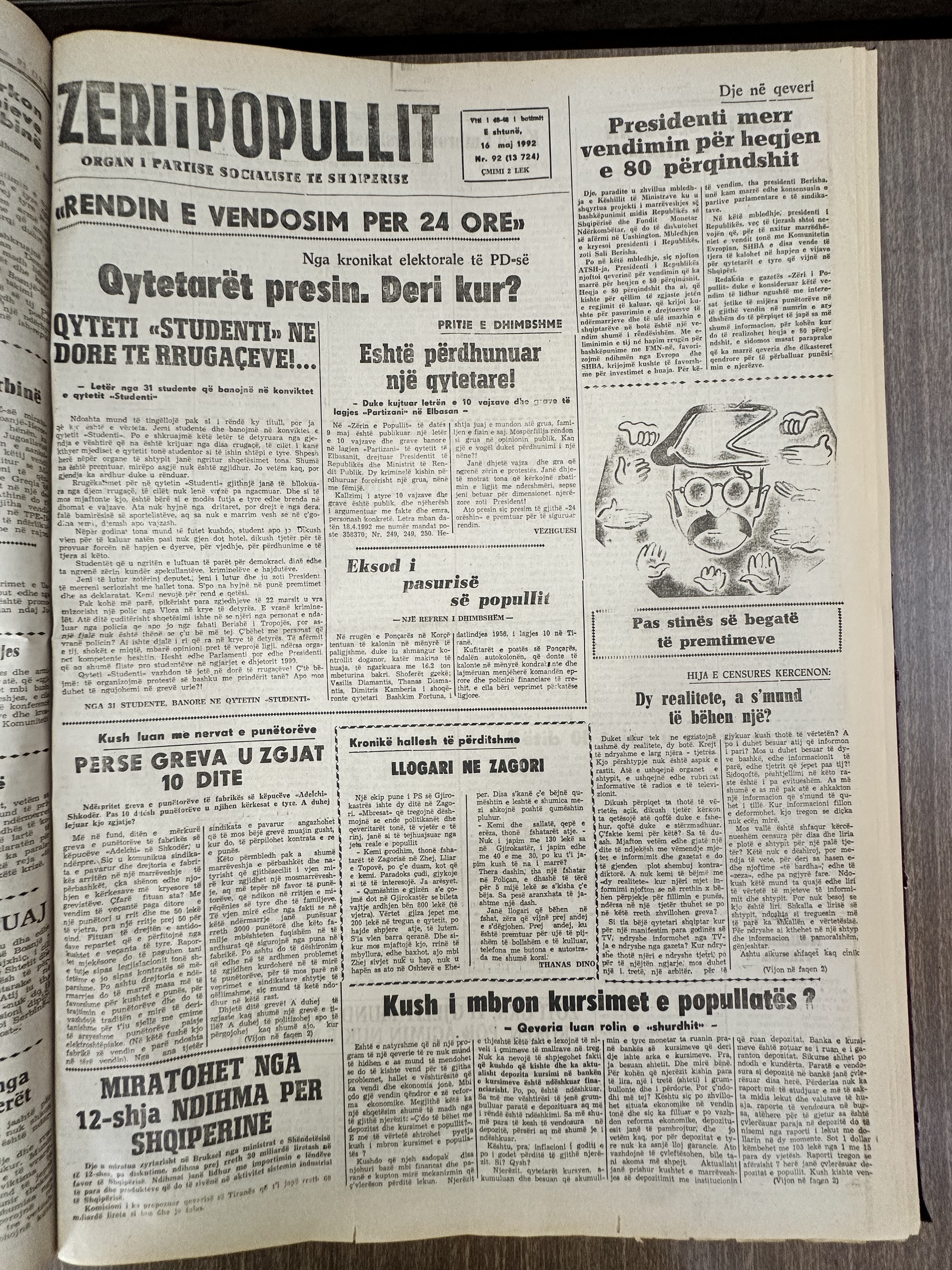 Zëri i Popullit 1992-05-16