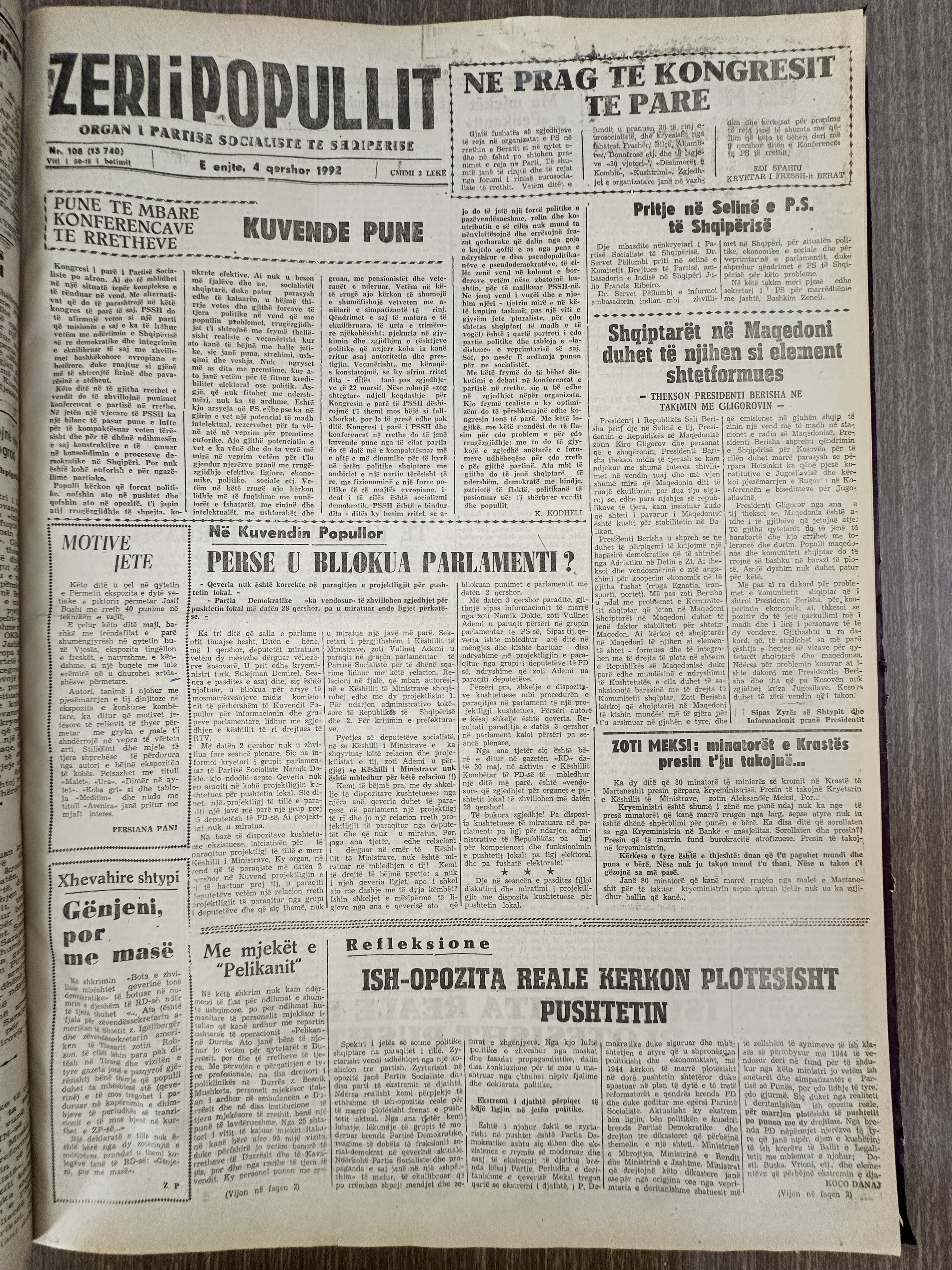 Zëri i Popullit 1992-06-04