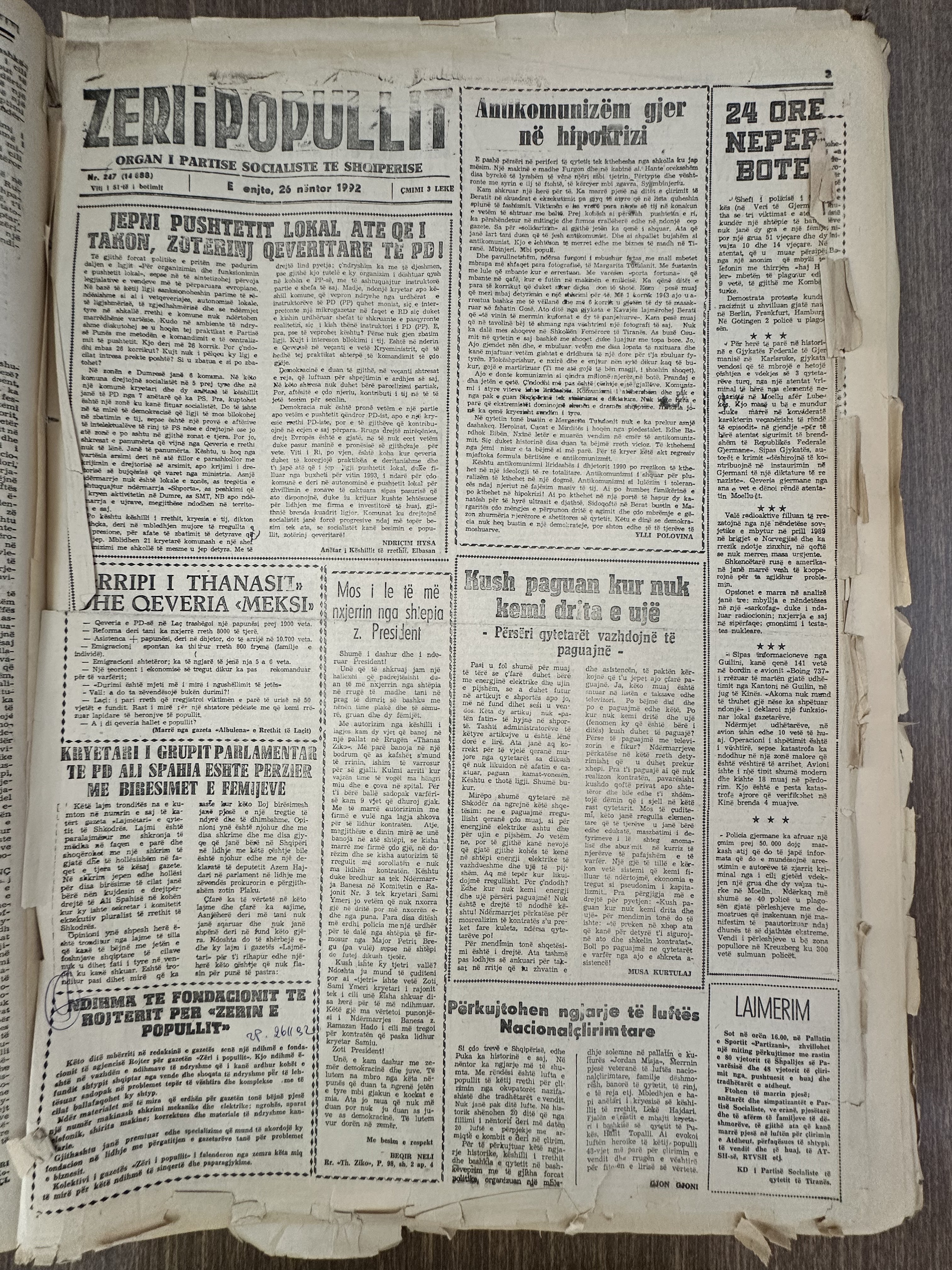 Zëri i Popullit 1932-11-26