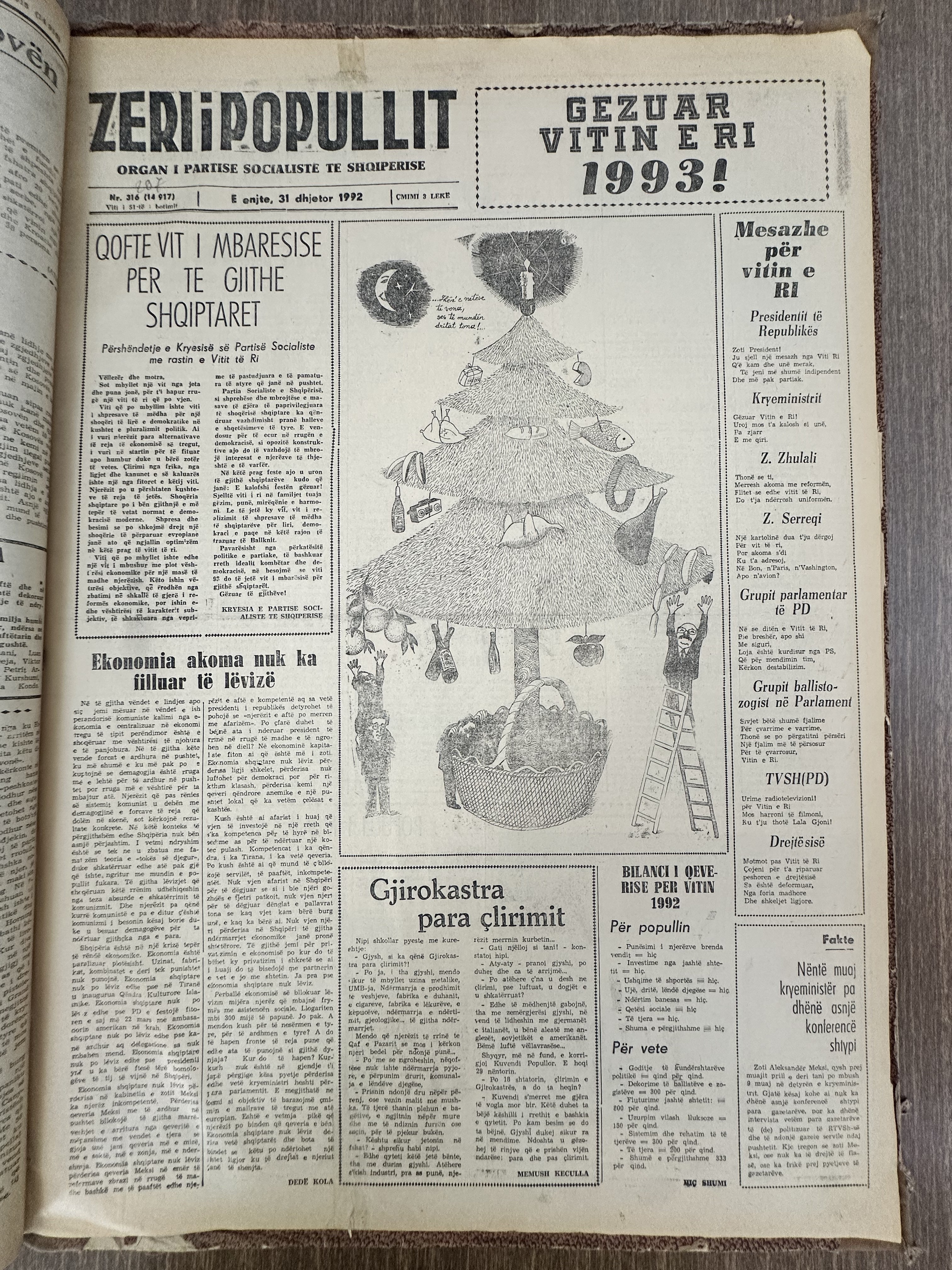 Zëri i Popullit 1992-12-31