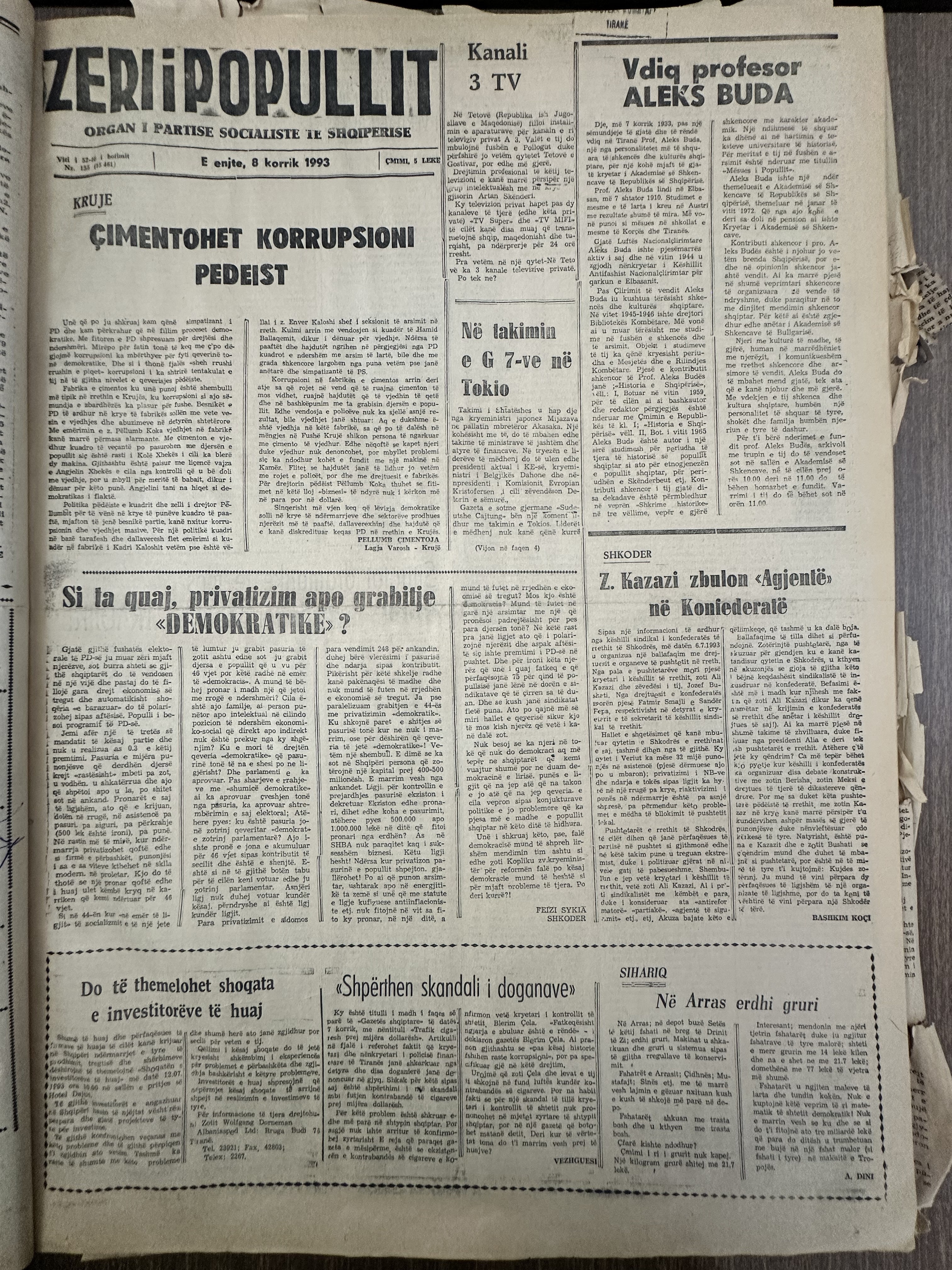 Zëri i Popullit 1993-04-08