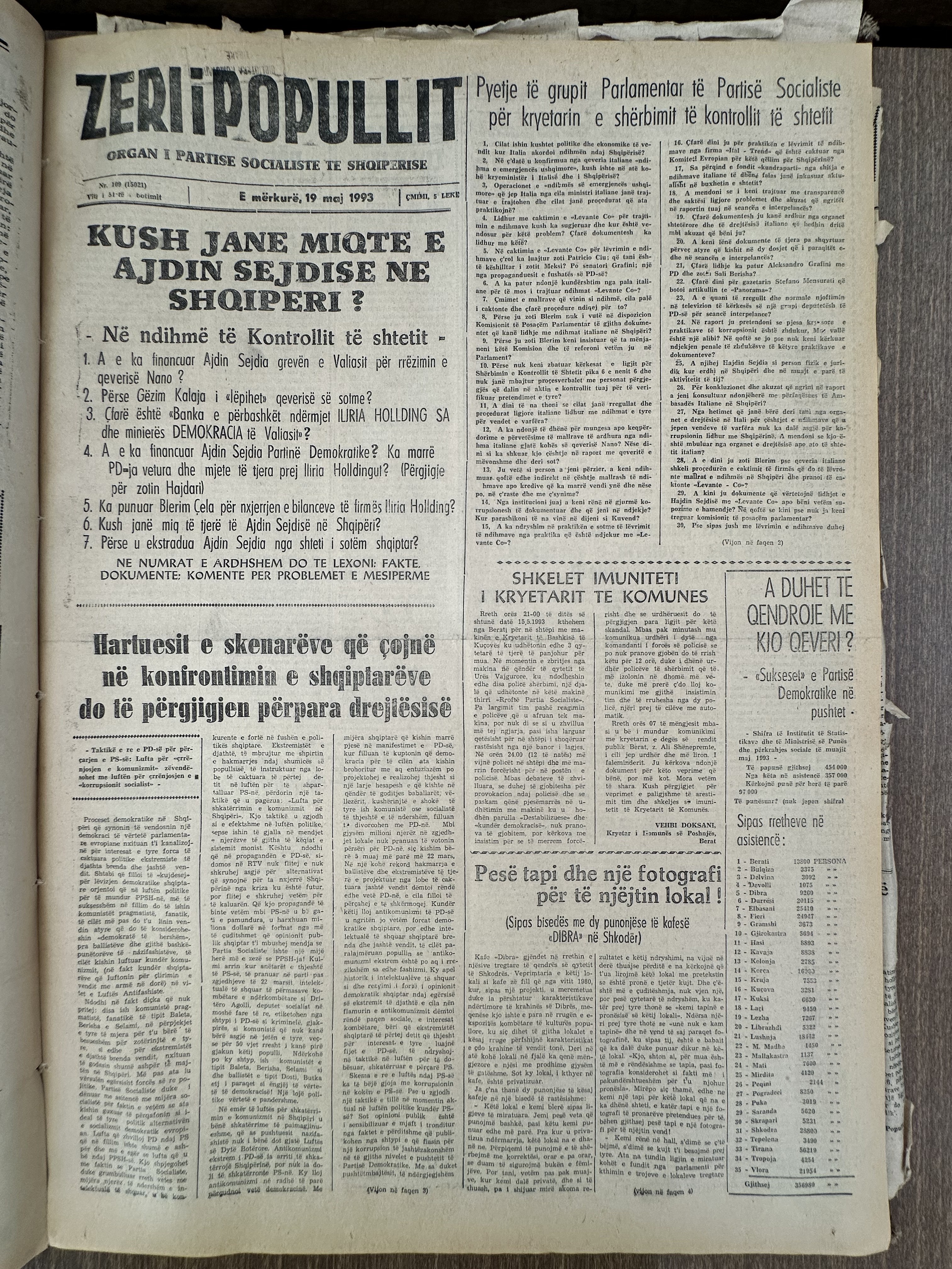 Zëri i Popullit 1993-05-19
