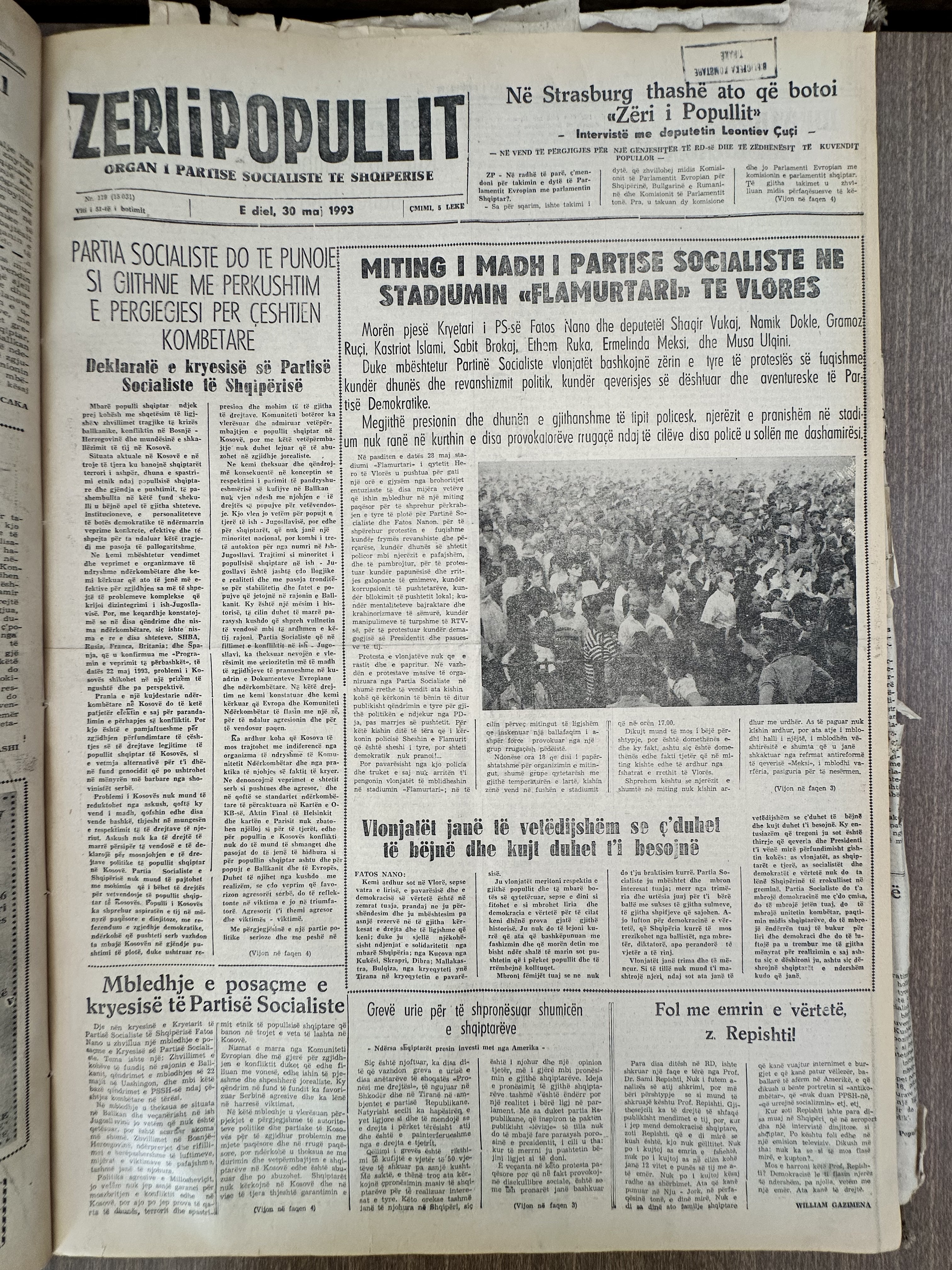 Zëri i Popullit 1993-05-30