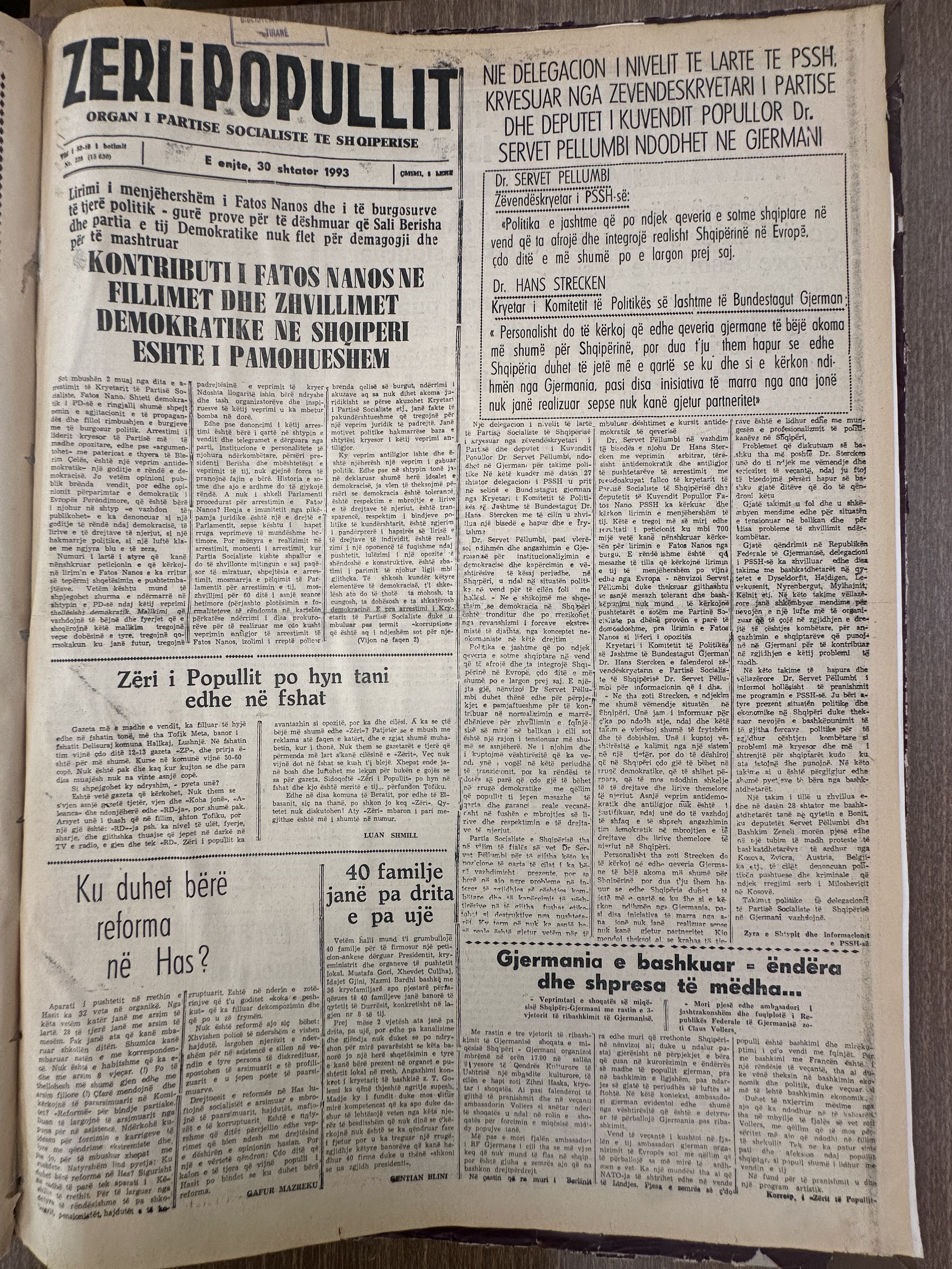 Zëri i Popullit 1993-09-30
