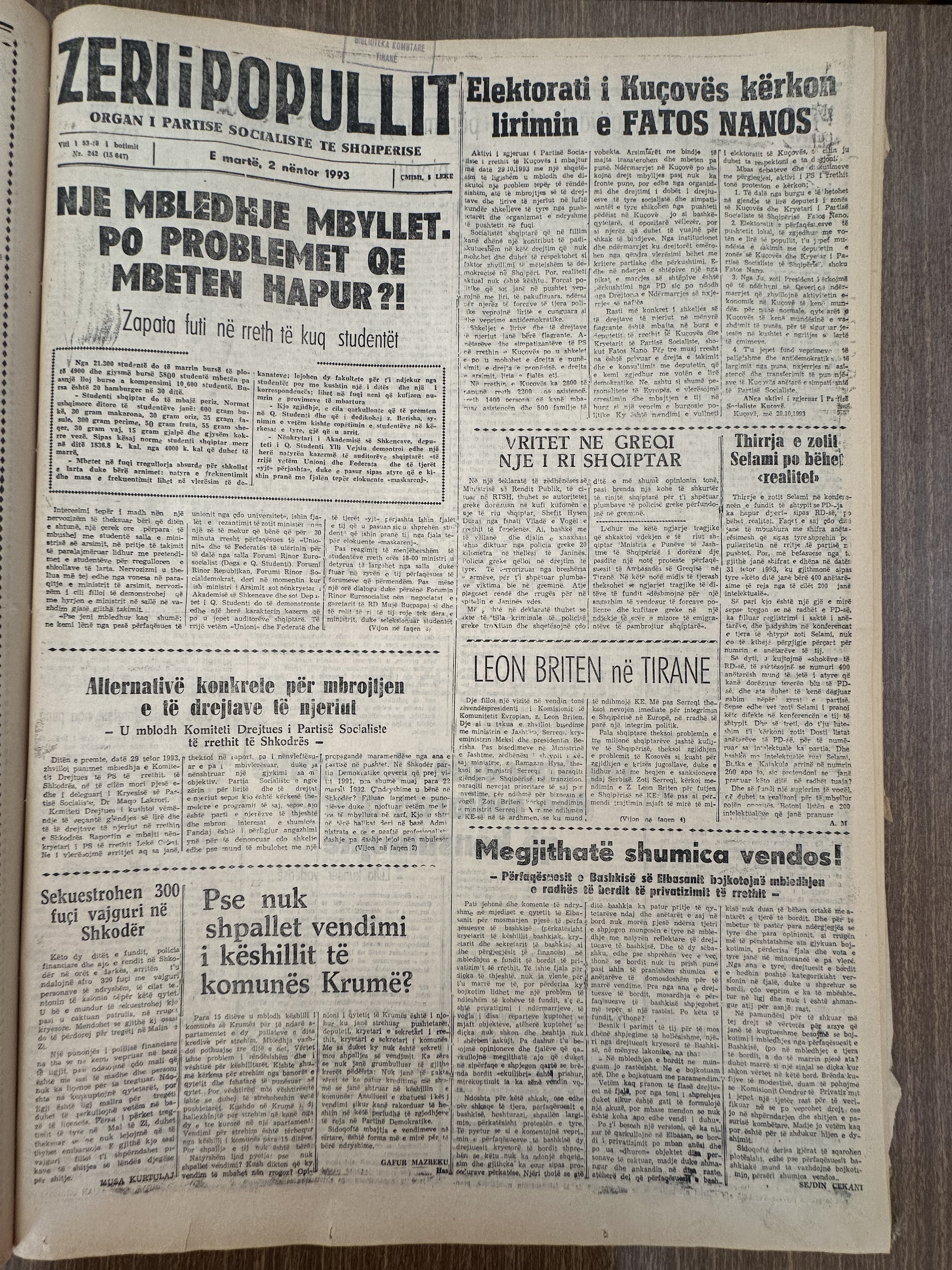 Zëri i Popullit 1993-06-02