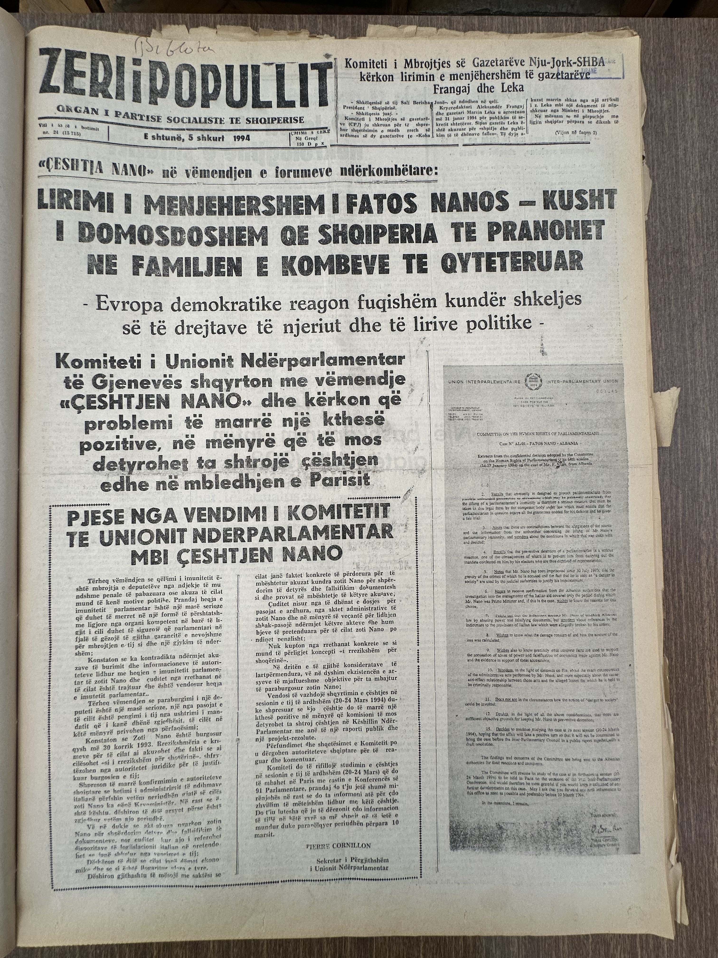 Zëri i Popullit 1991-02-05