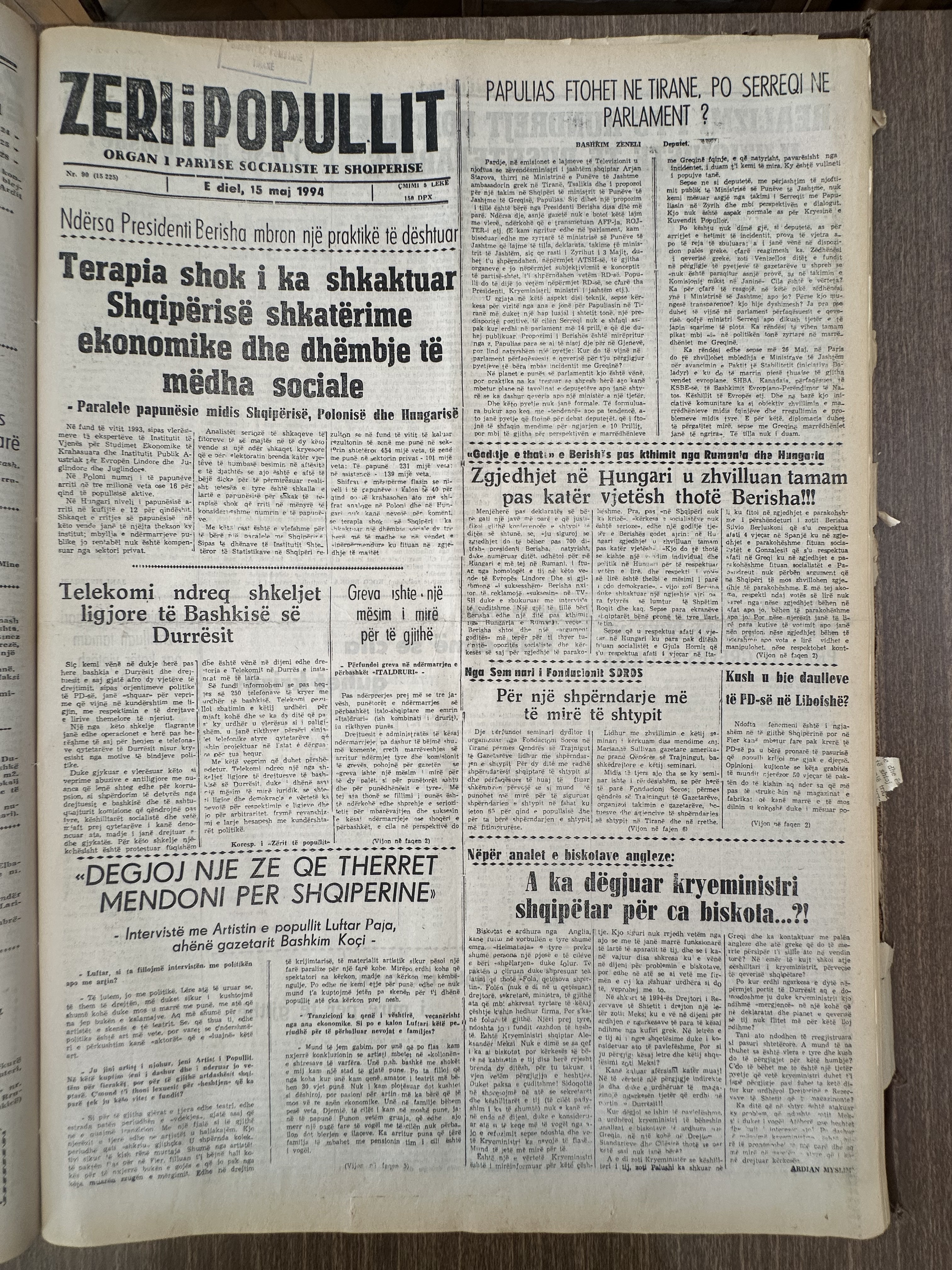 Zëri i Popullit 1994-05-15