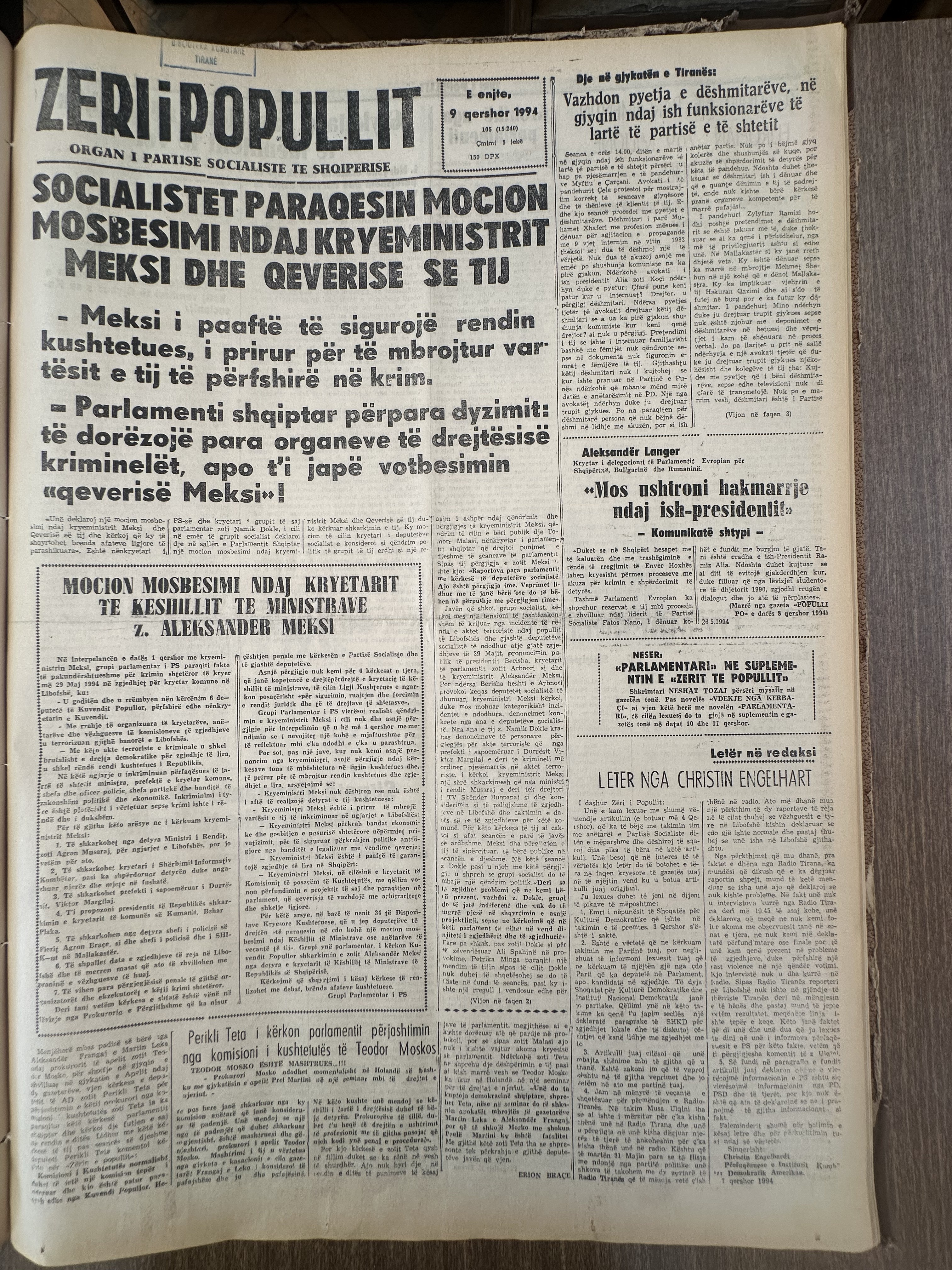 Zëri i Popullit 1994-06-09