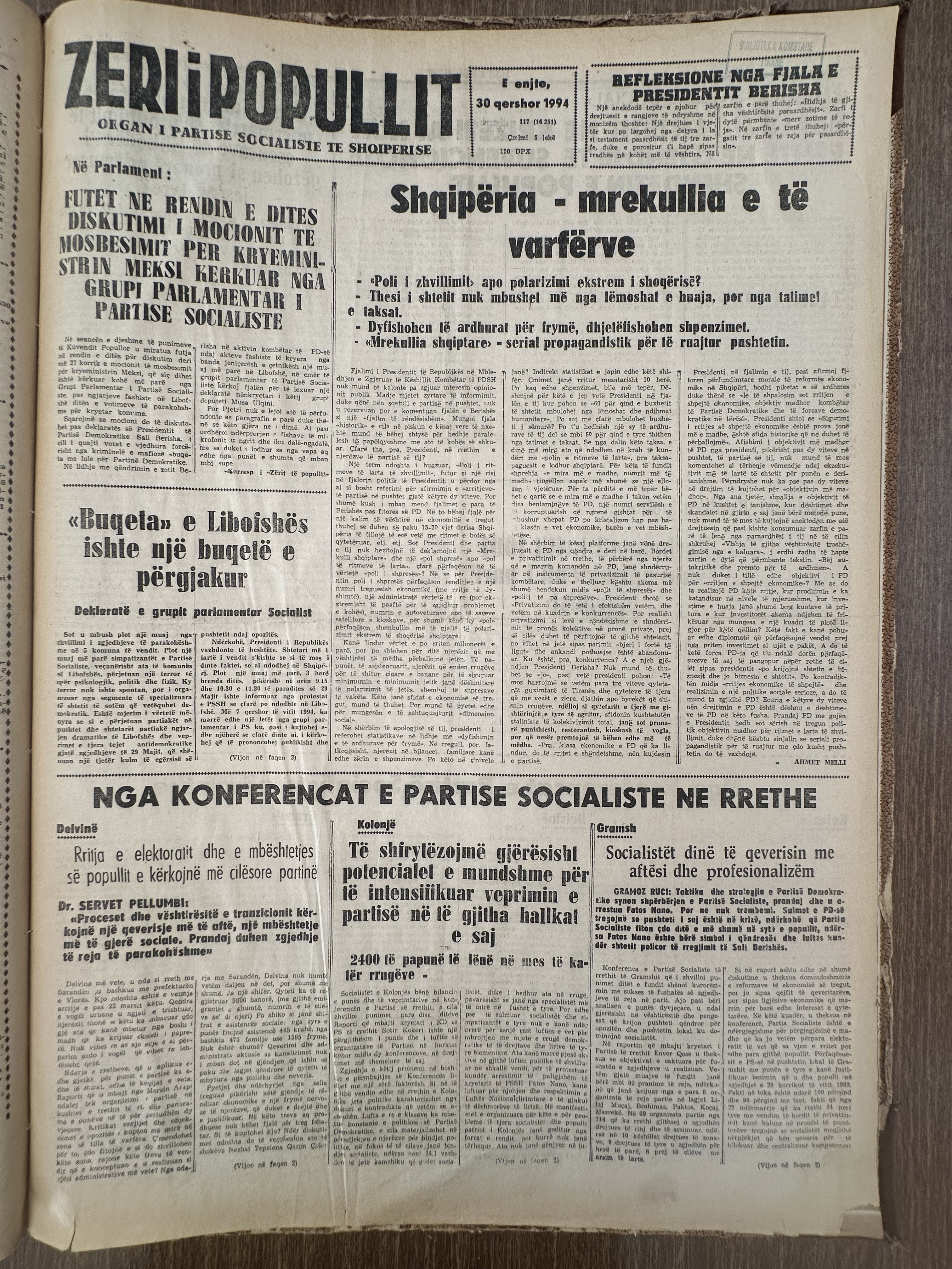 Zëri i Popullit 1994-06-30