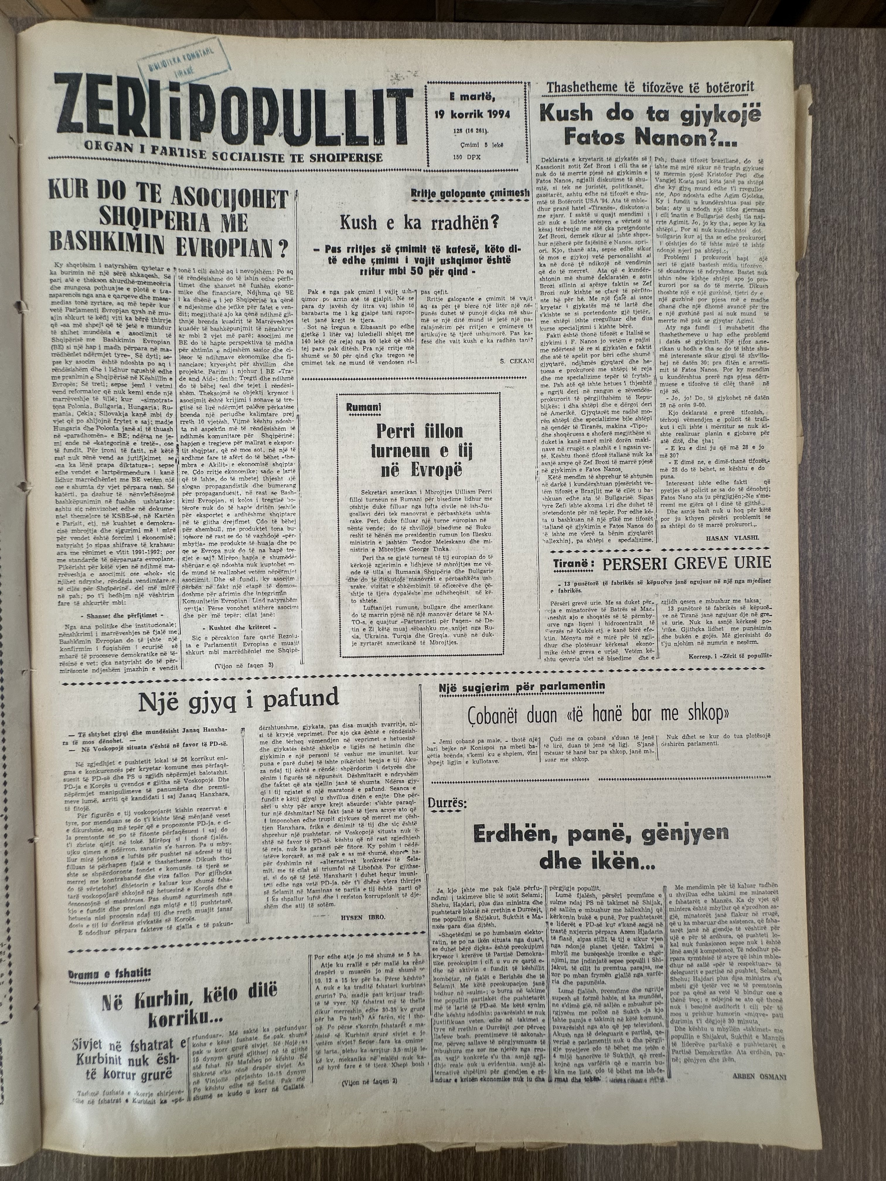 Zëri i Popullit 1994-07-19