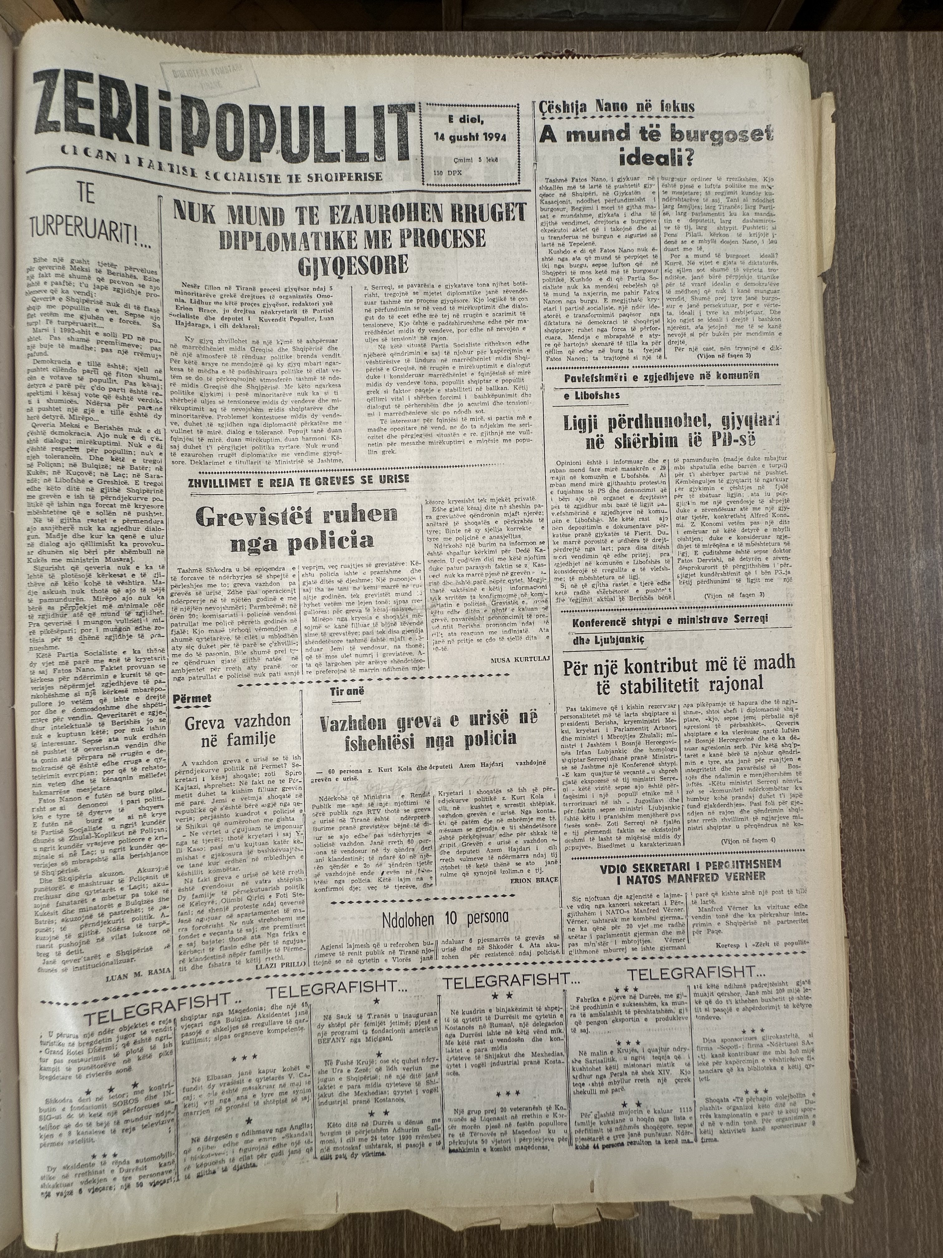 Zëri i Popullit 1994-08-14