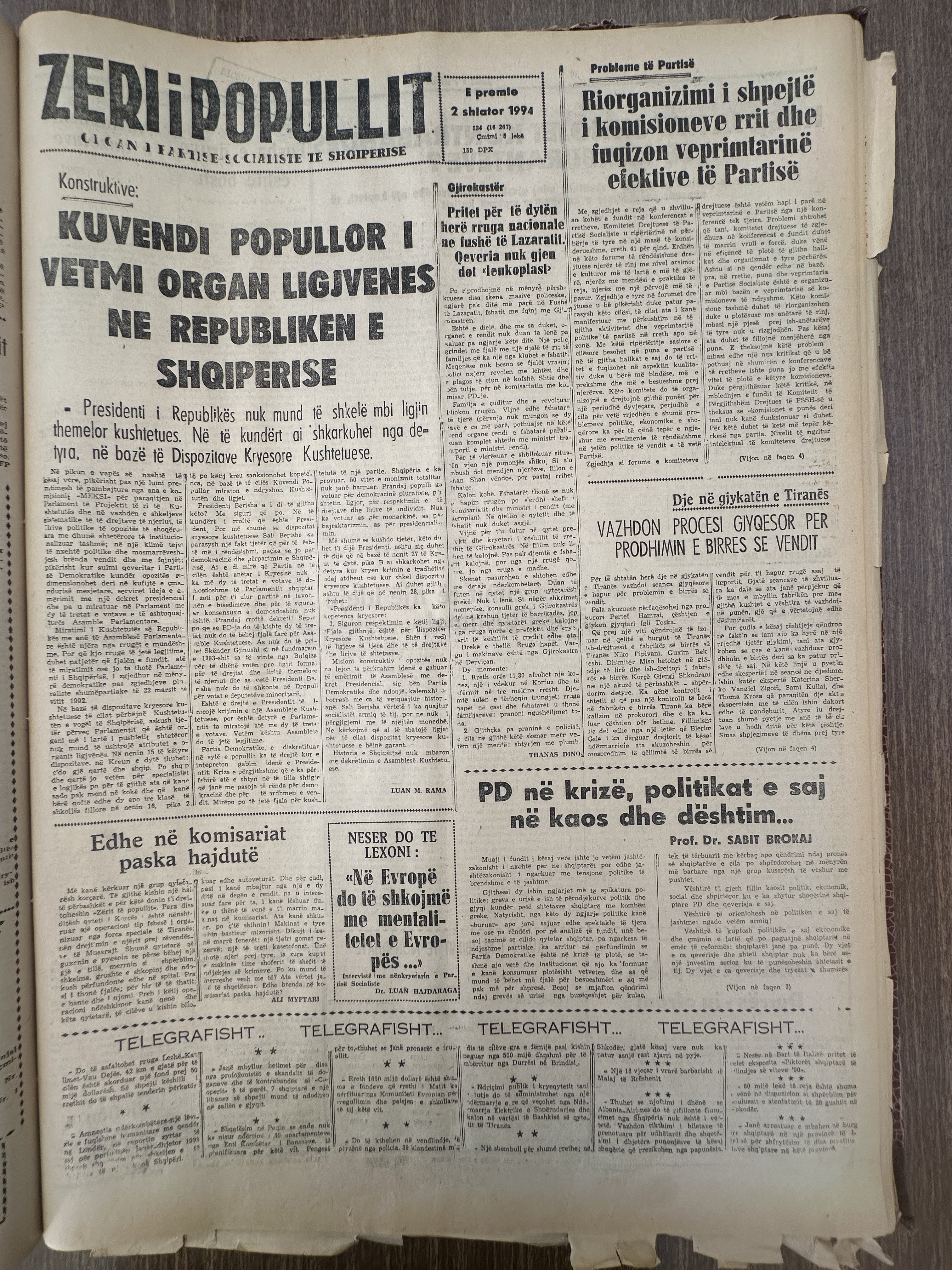 Zëri i Popullit 1994-02-02