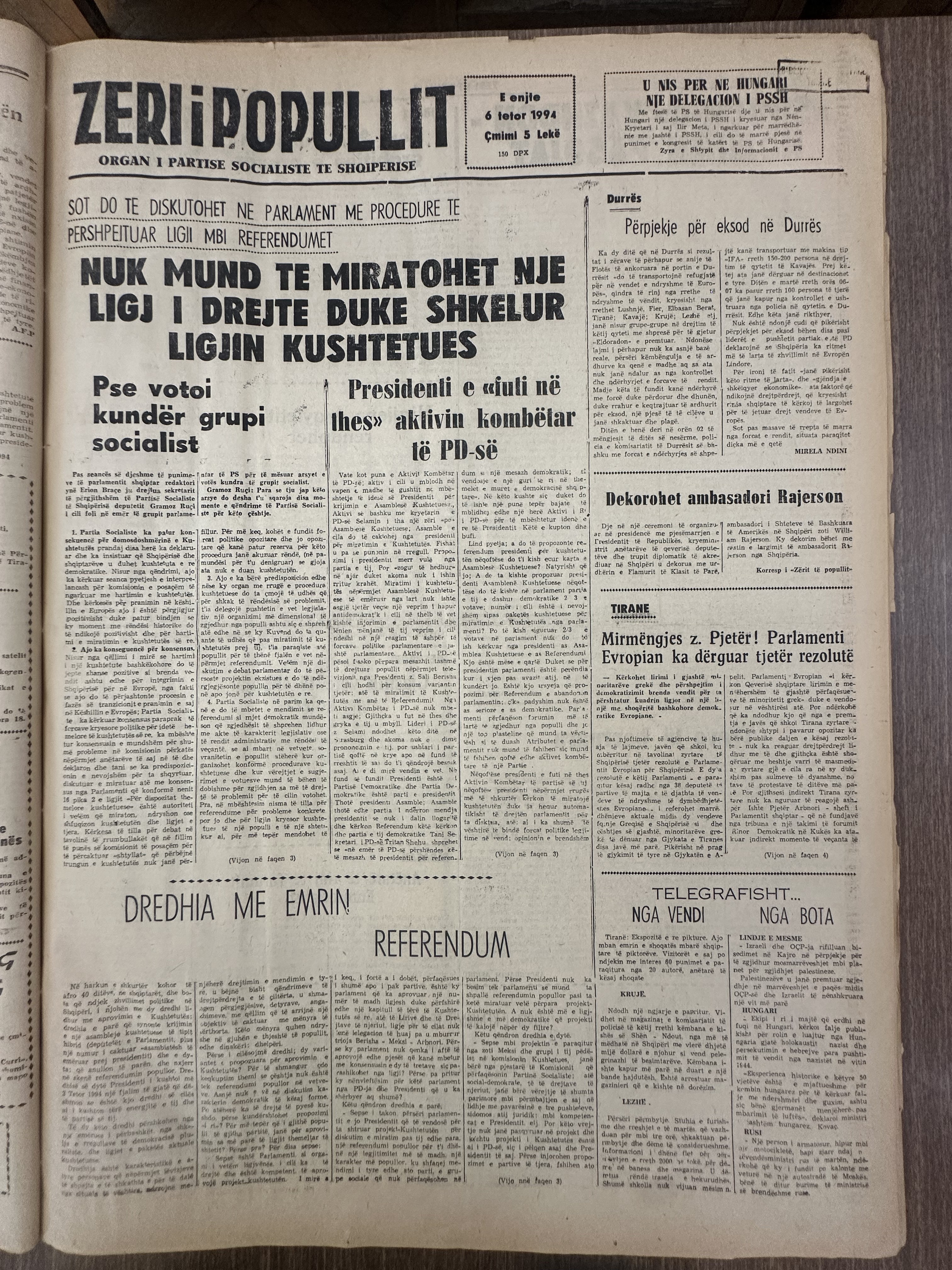 Zëri i Popullit 1991-06-06