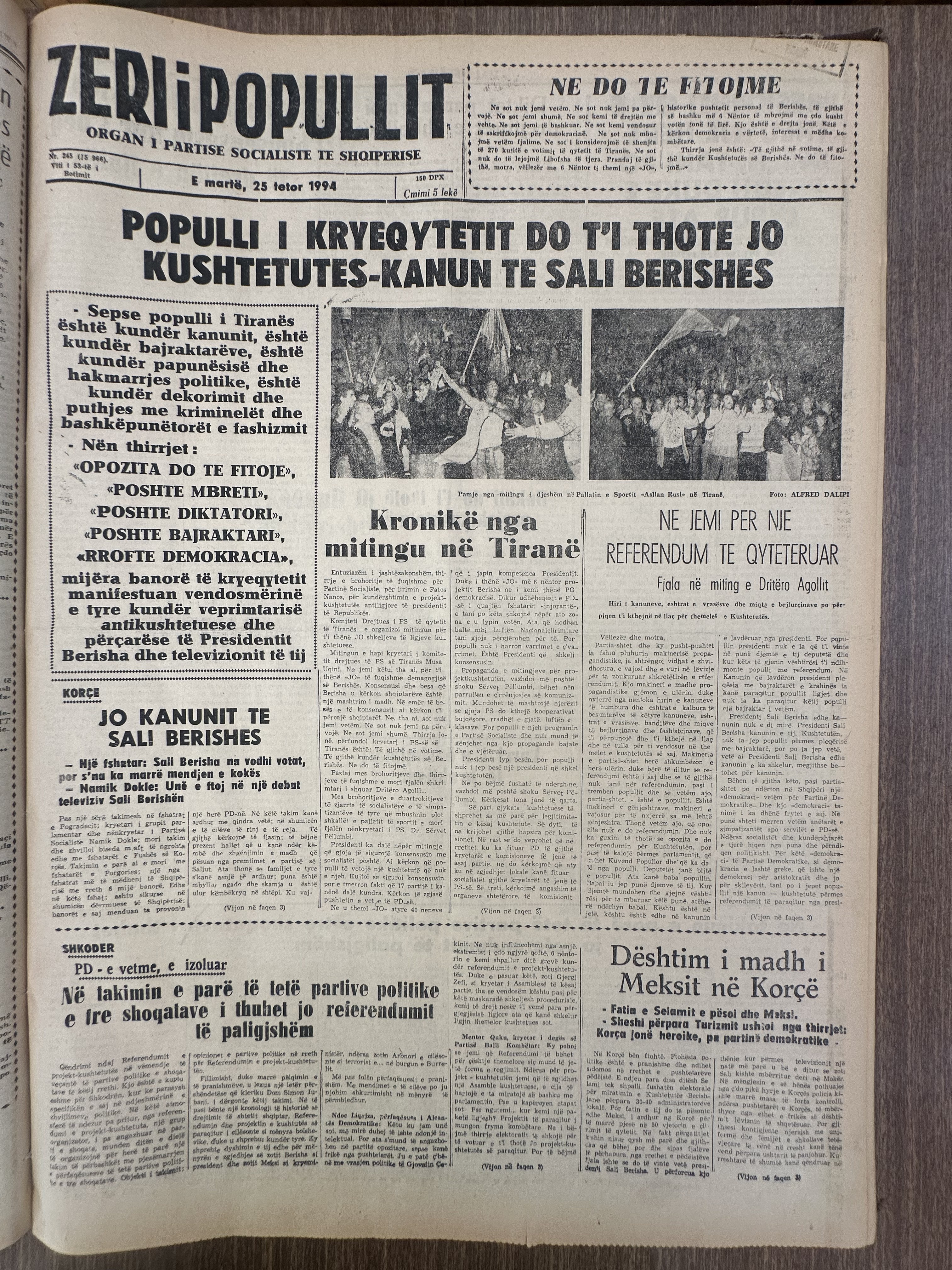 Zëri i Popullit 1994-10-25
