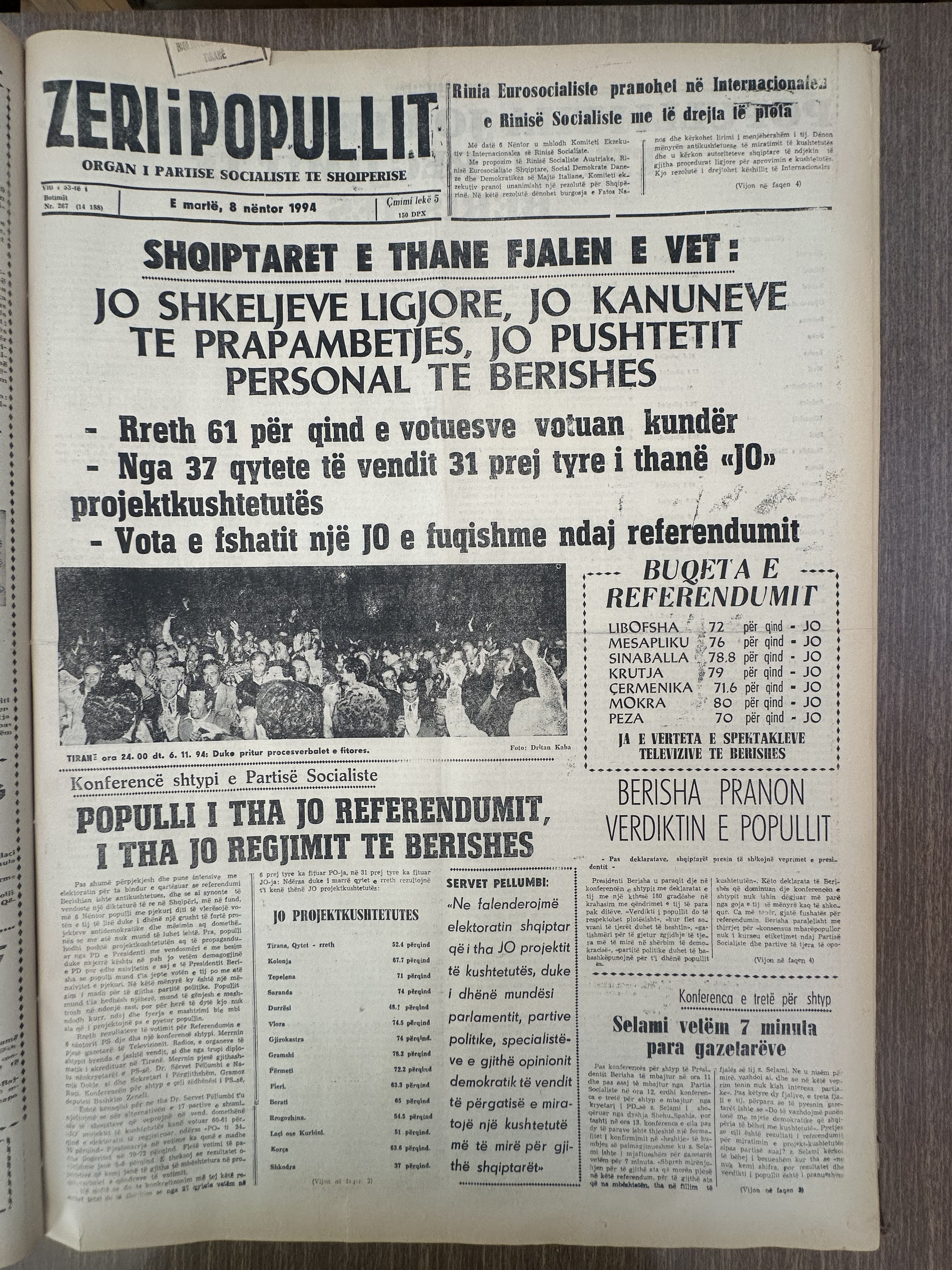Zëri i Popullit 1994-11-08