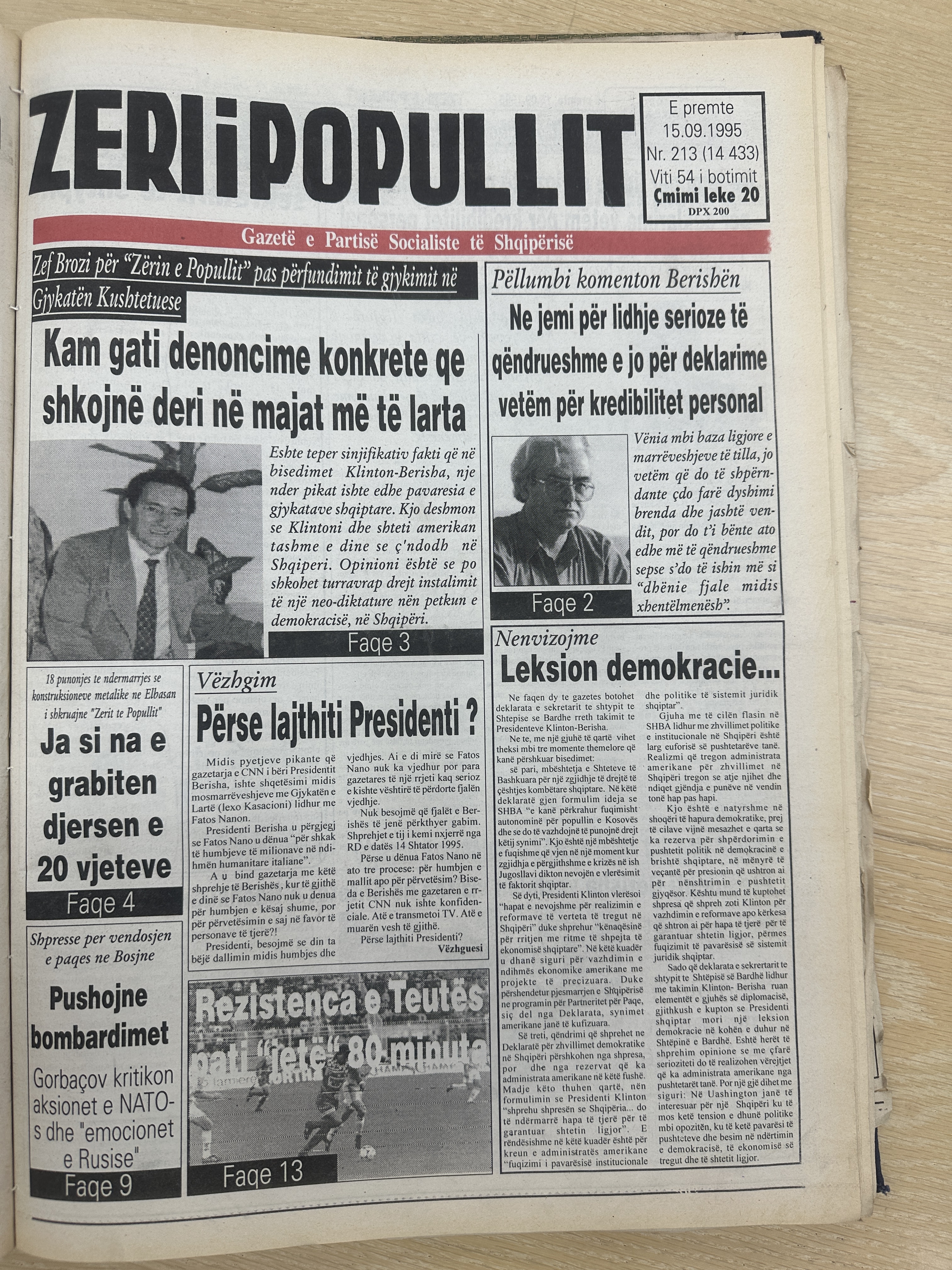 Zëri i Popullit 1995-09-15