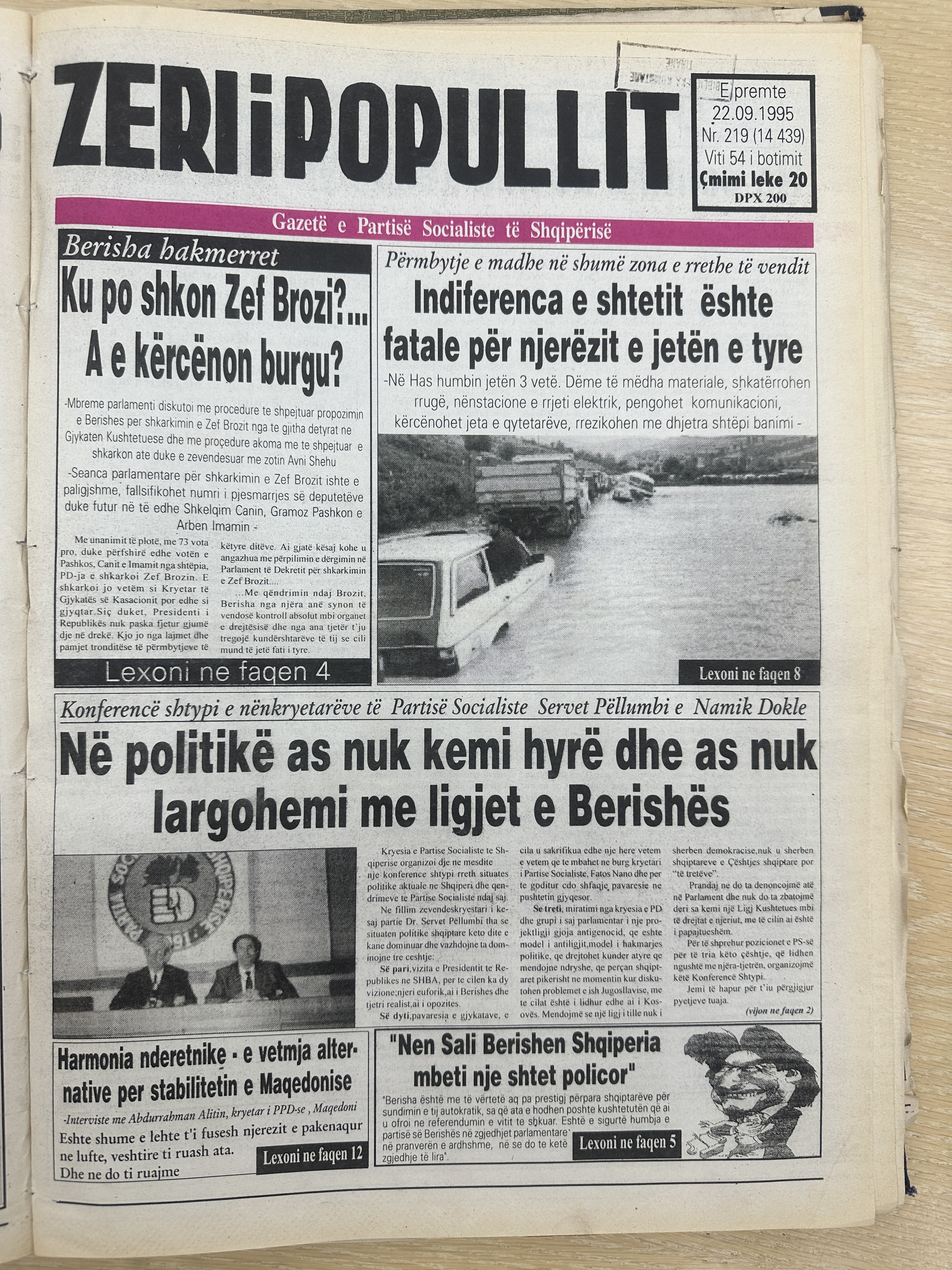 Zëri i Popullit 1995-09-22