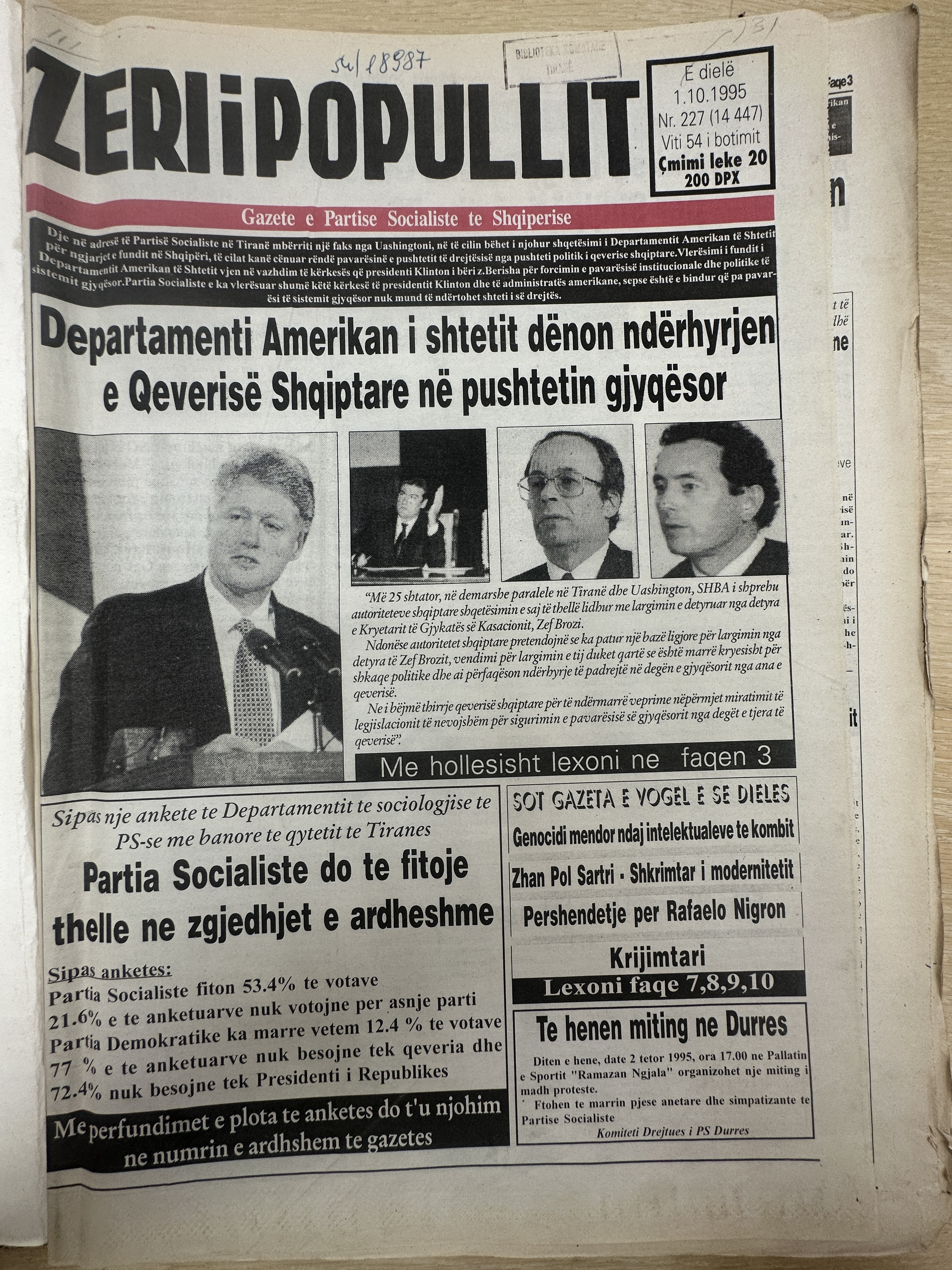 Zëri i Popullit 1995-10-01