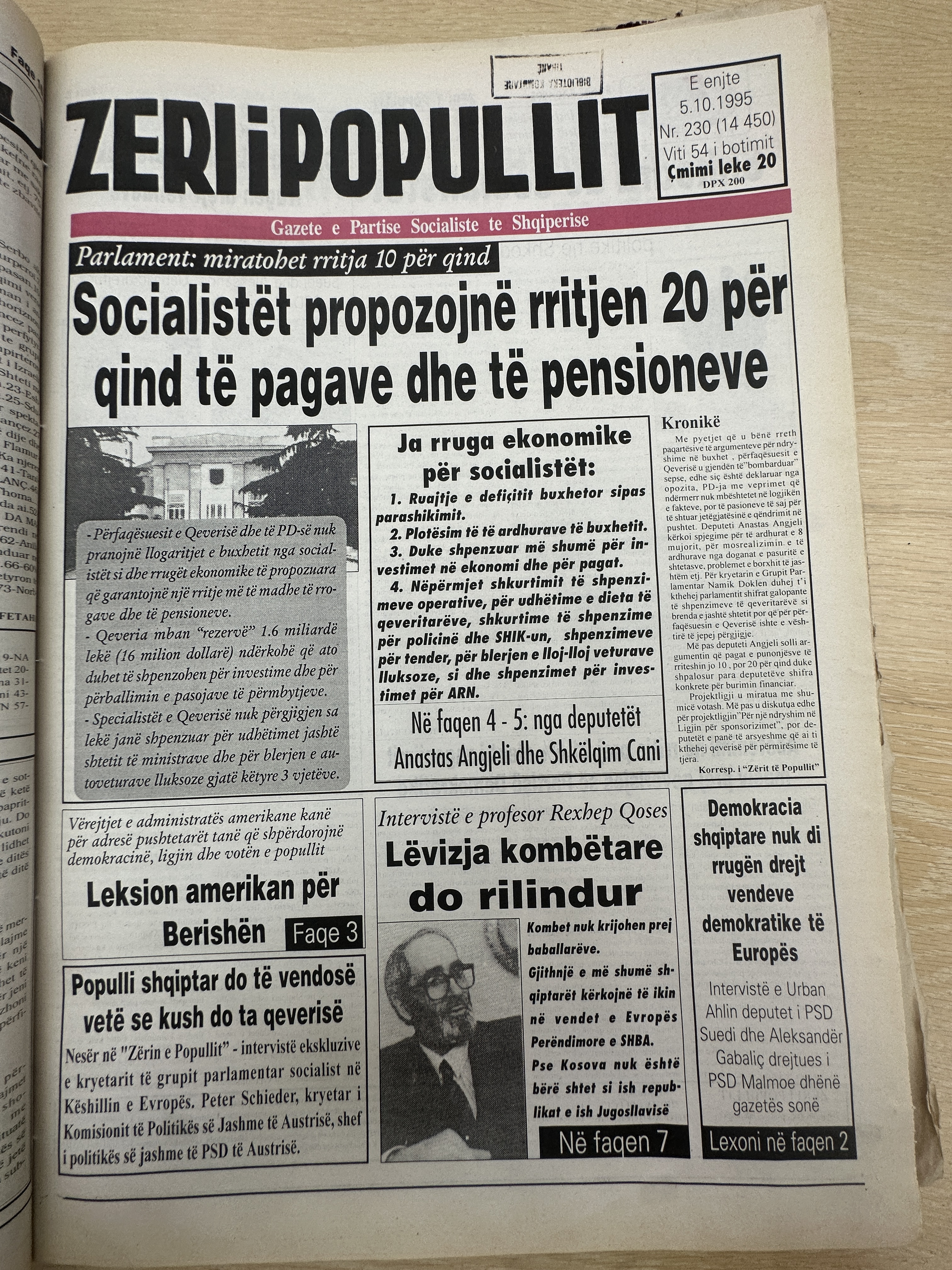 Zëri i Popullit 1995-10-05