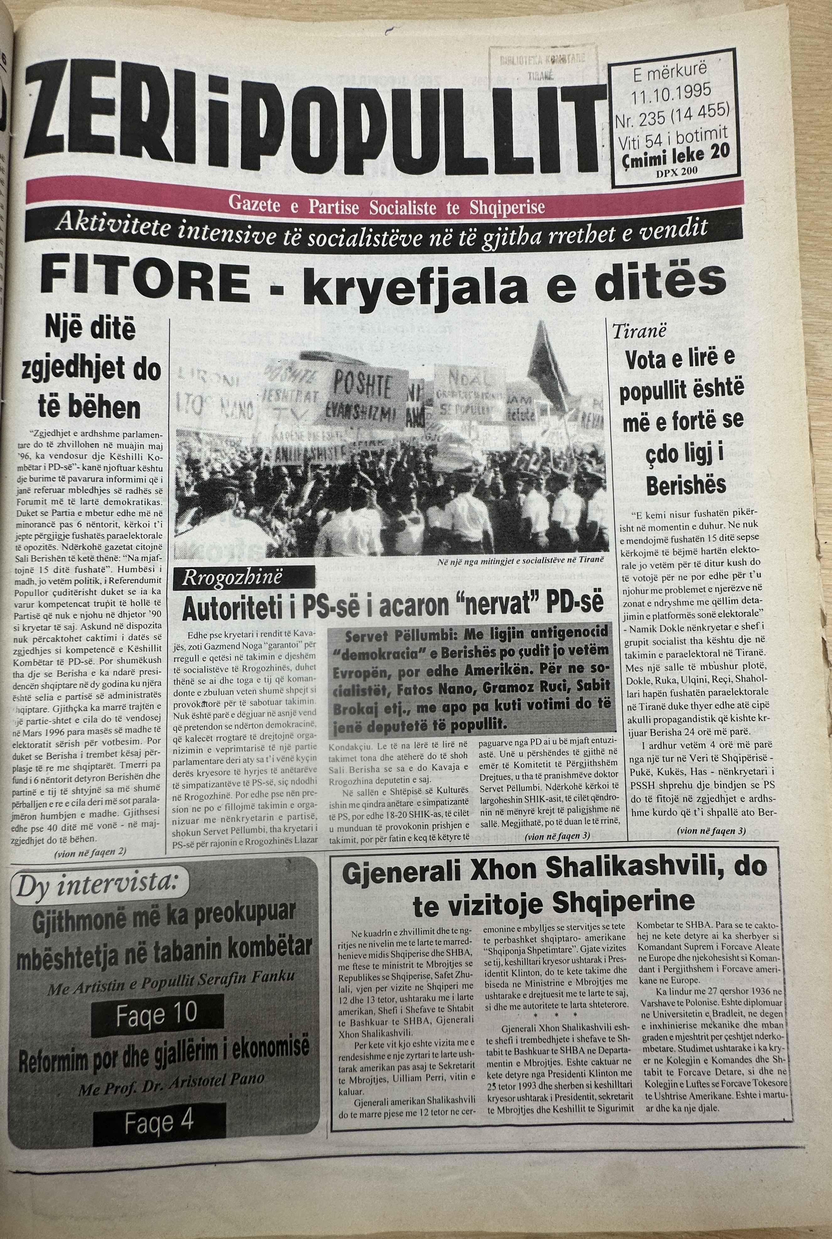 Zëri i Popullit 1995-10-11