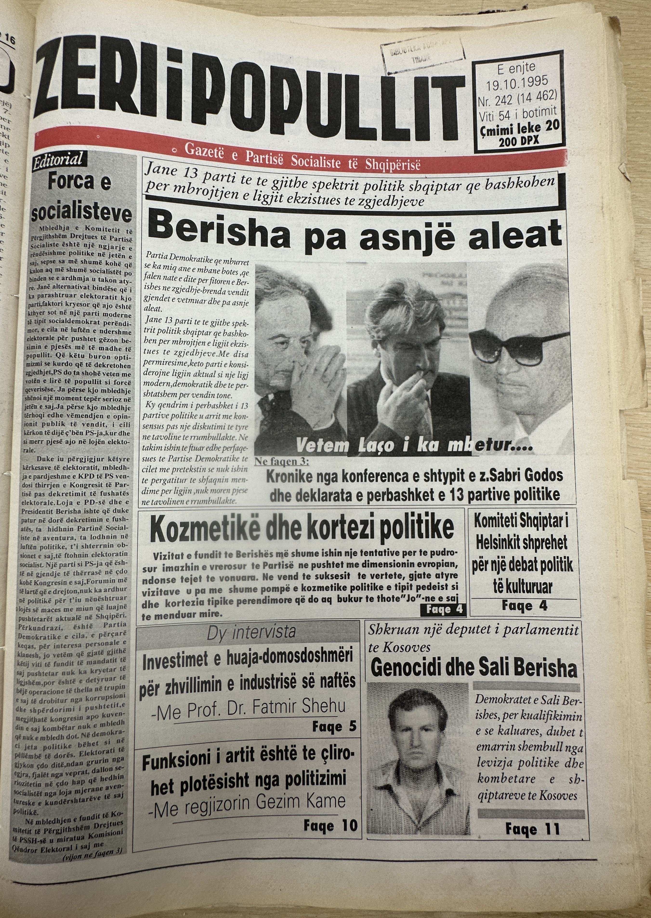 Zëri i Popullit 1995-10-19