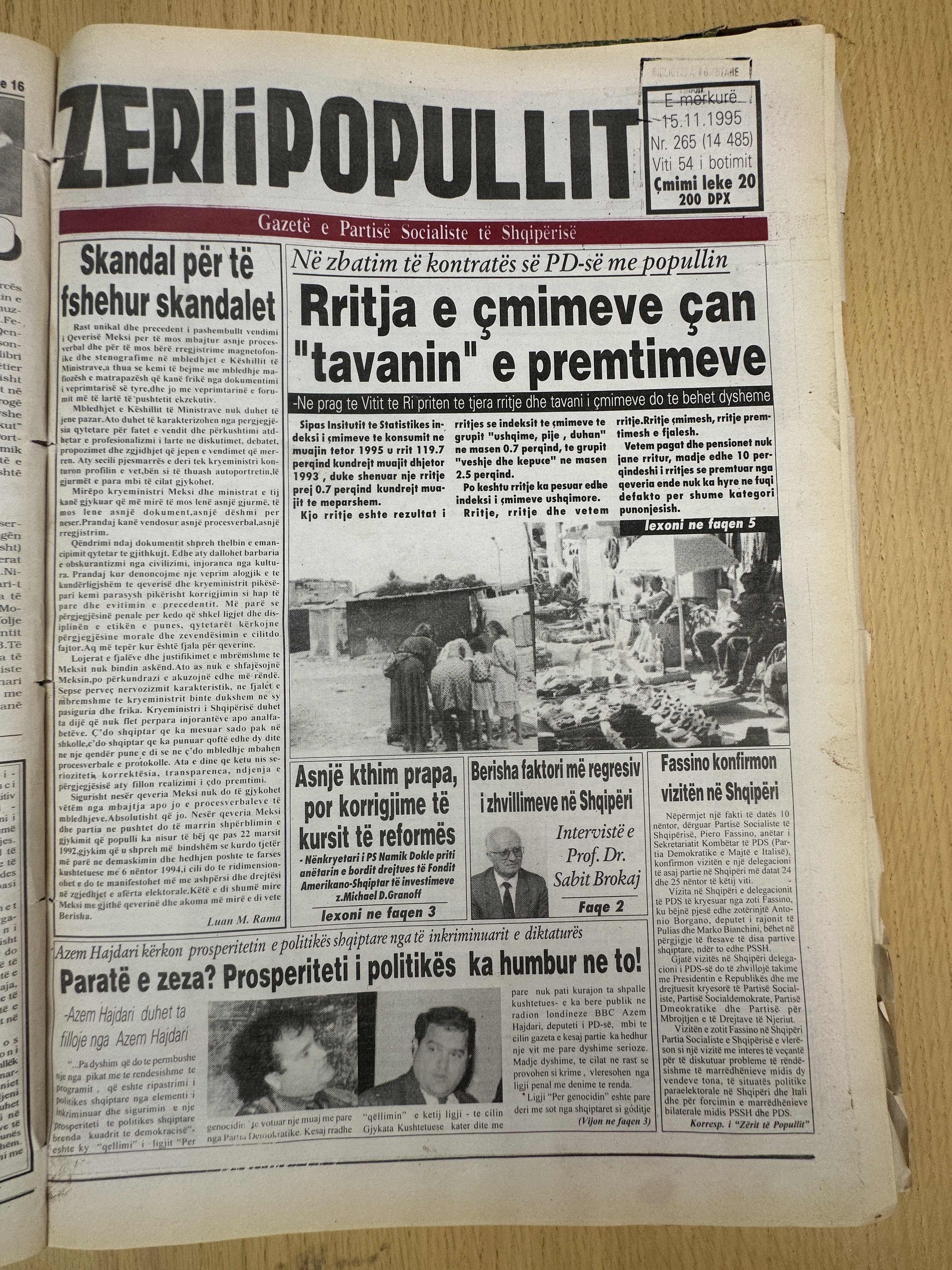 Zëri i Popullit 1995-11-15