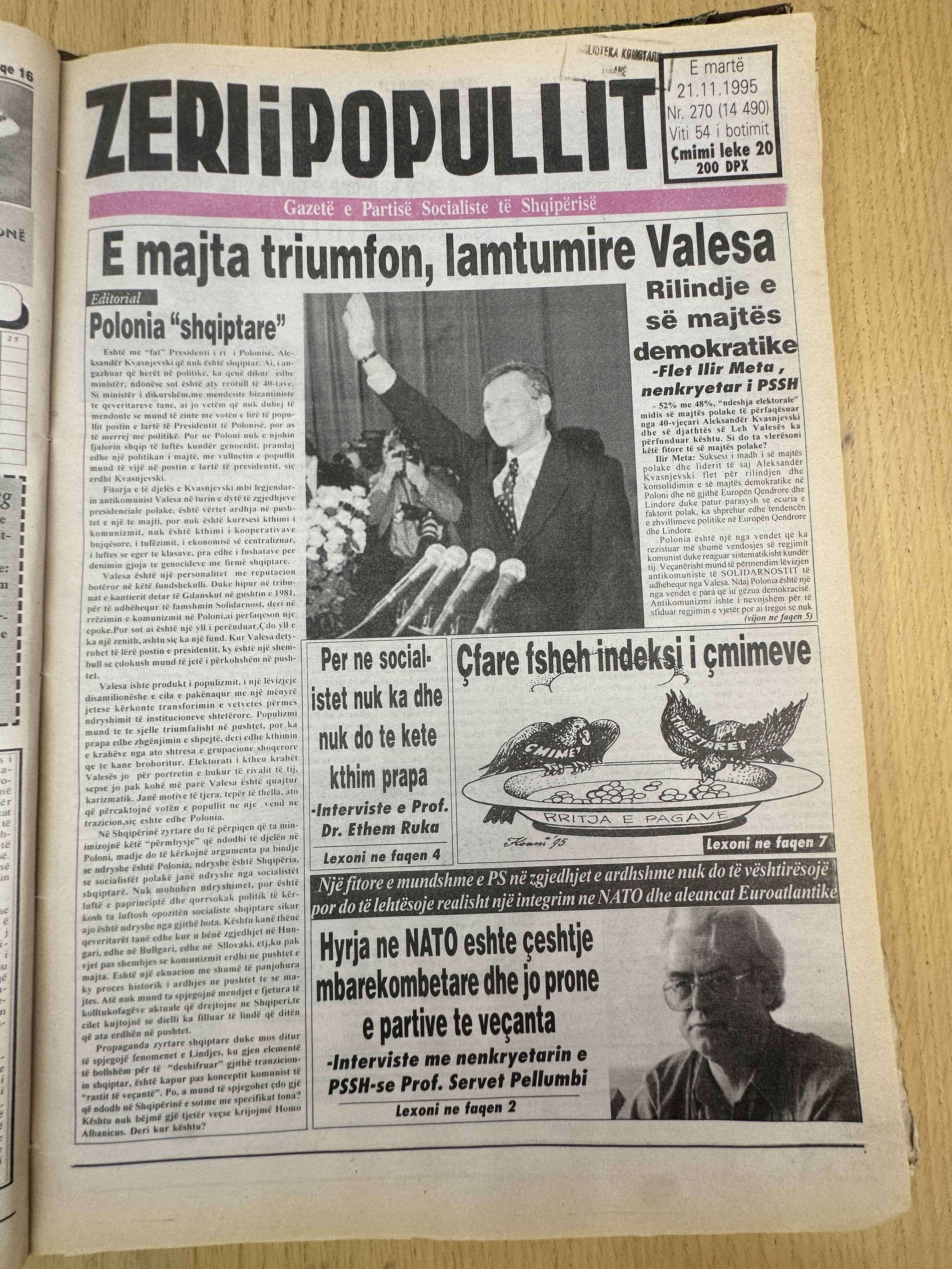 Zëri i Popullit 1995-11-21