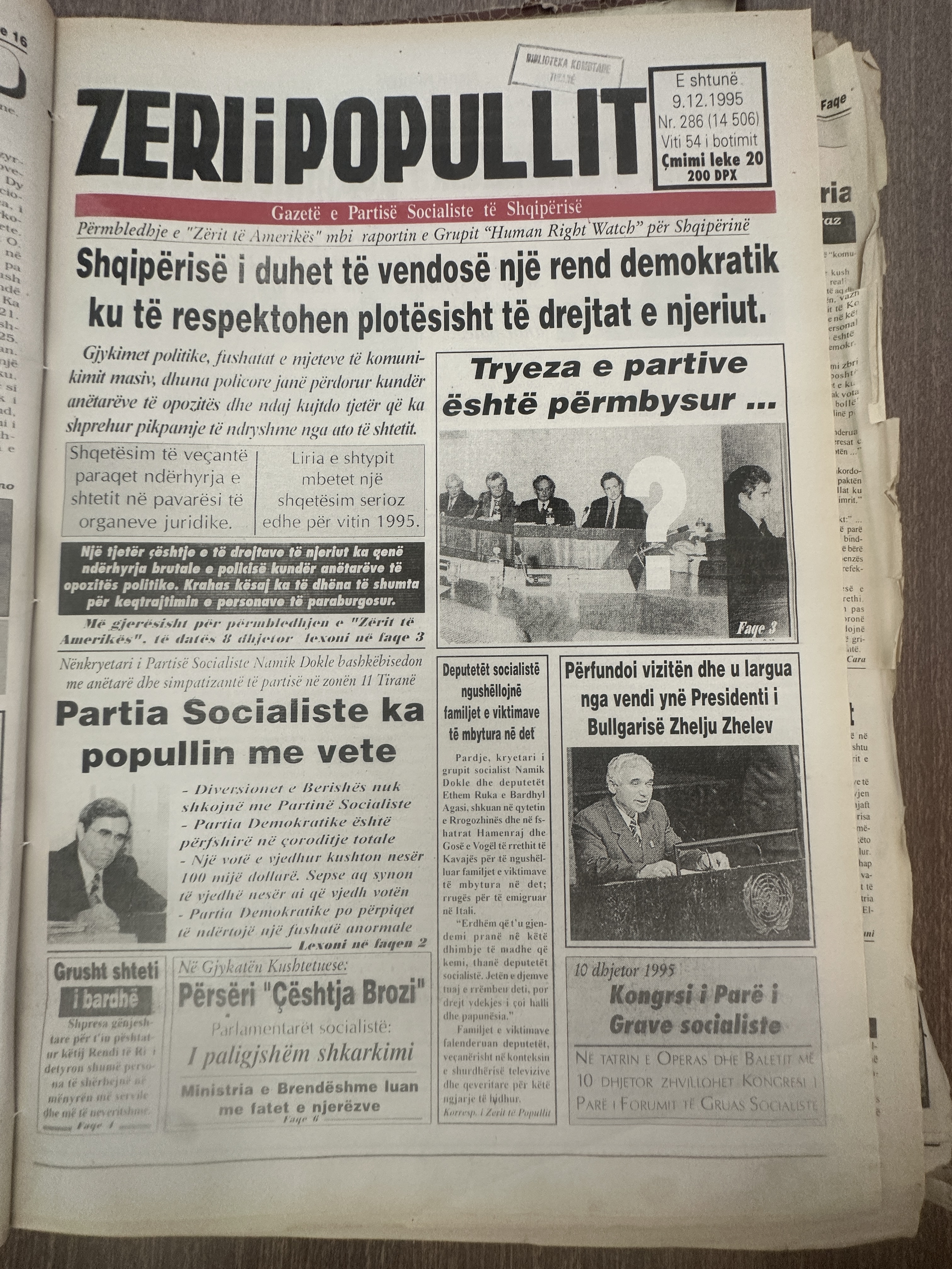 Zëri i Popullit 1995-12-09