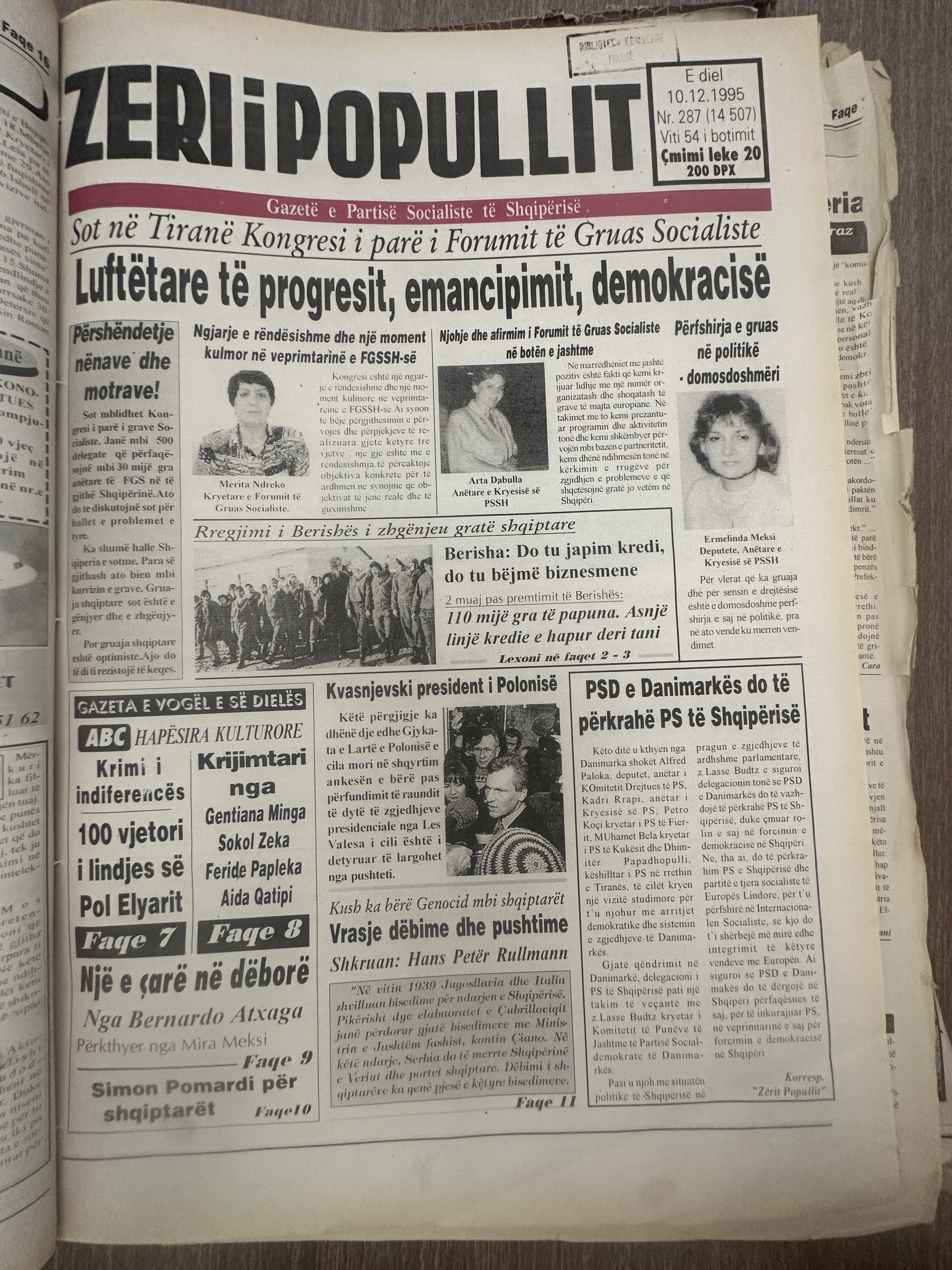 Zëri i Popullit 1995-12-10