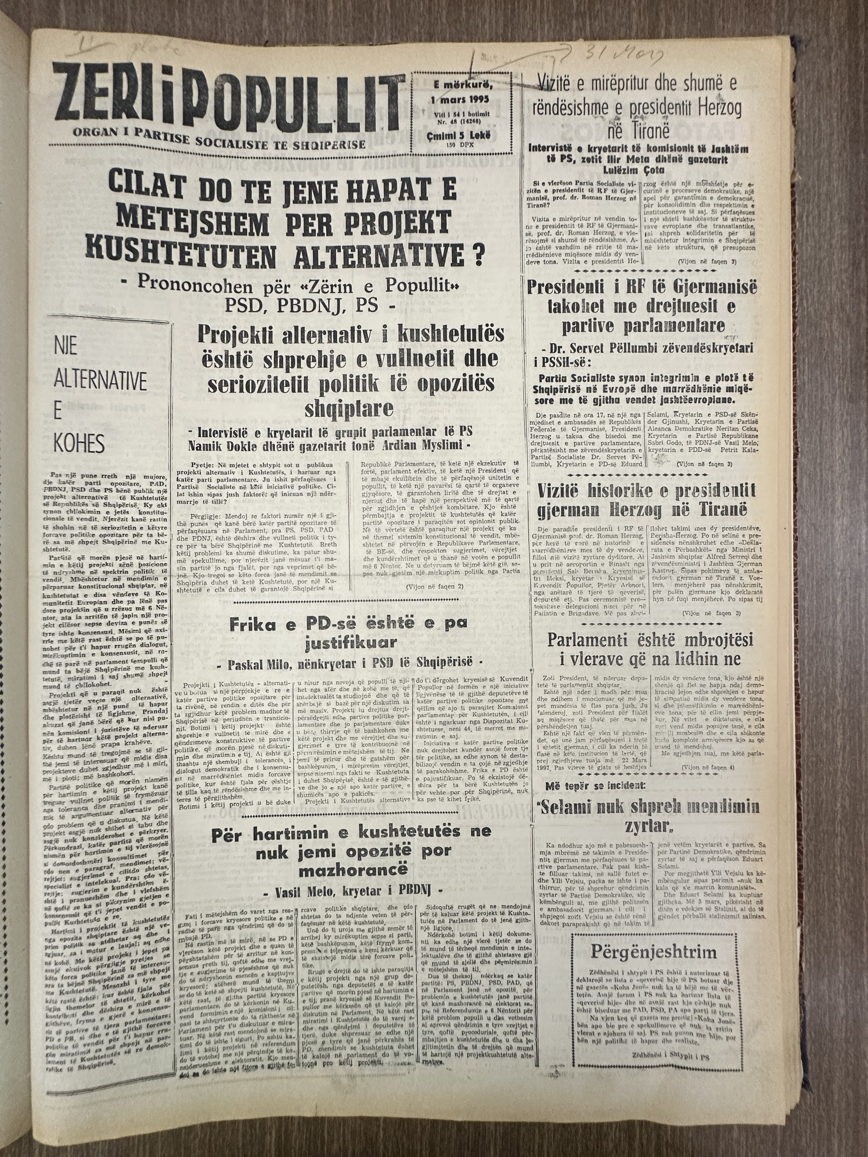 Zëri i Popullit 1995-03-01