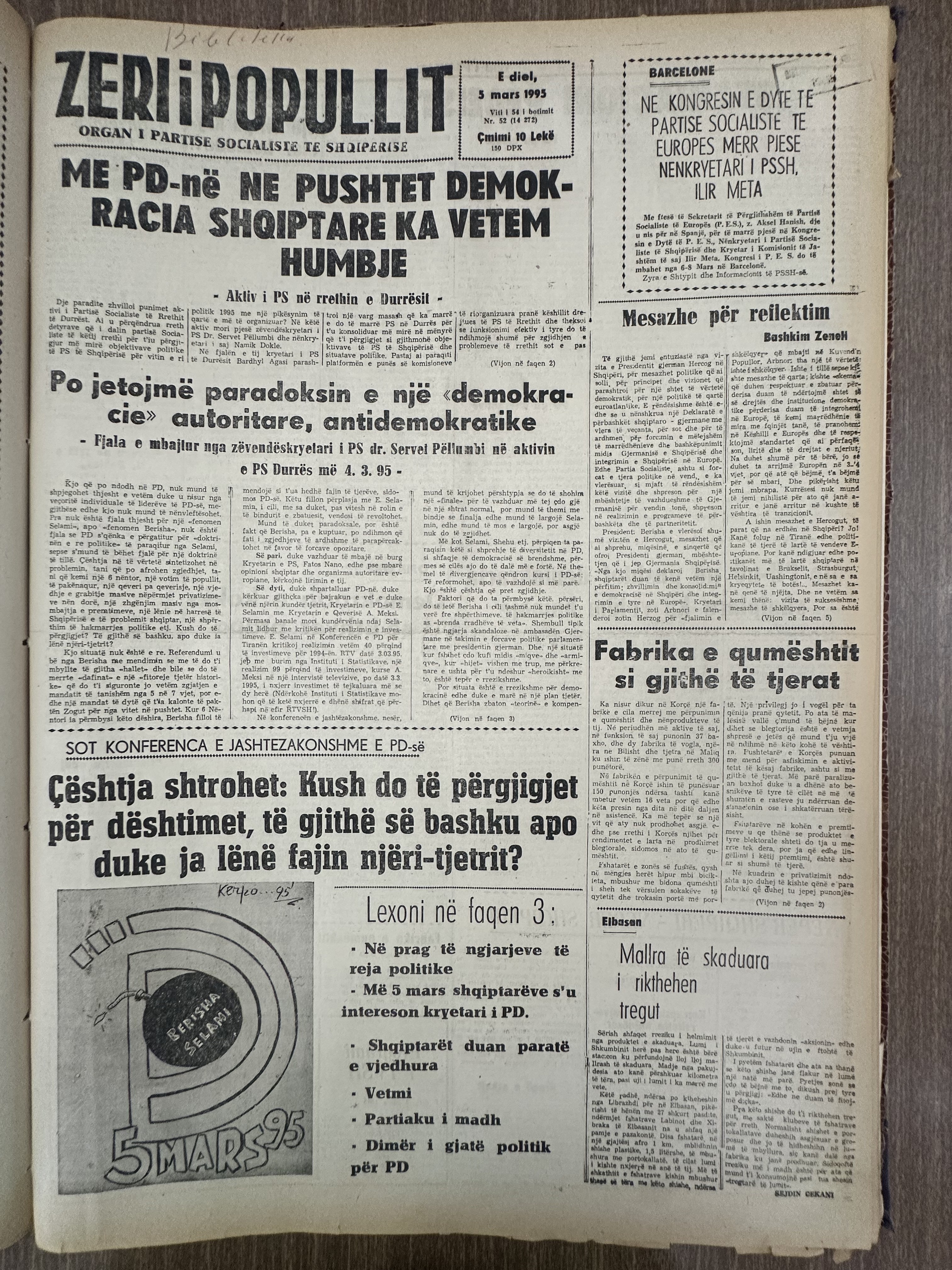 Zëri i Popullit 1995-03-05