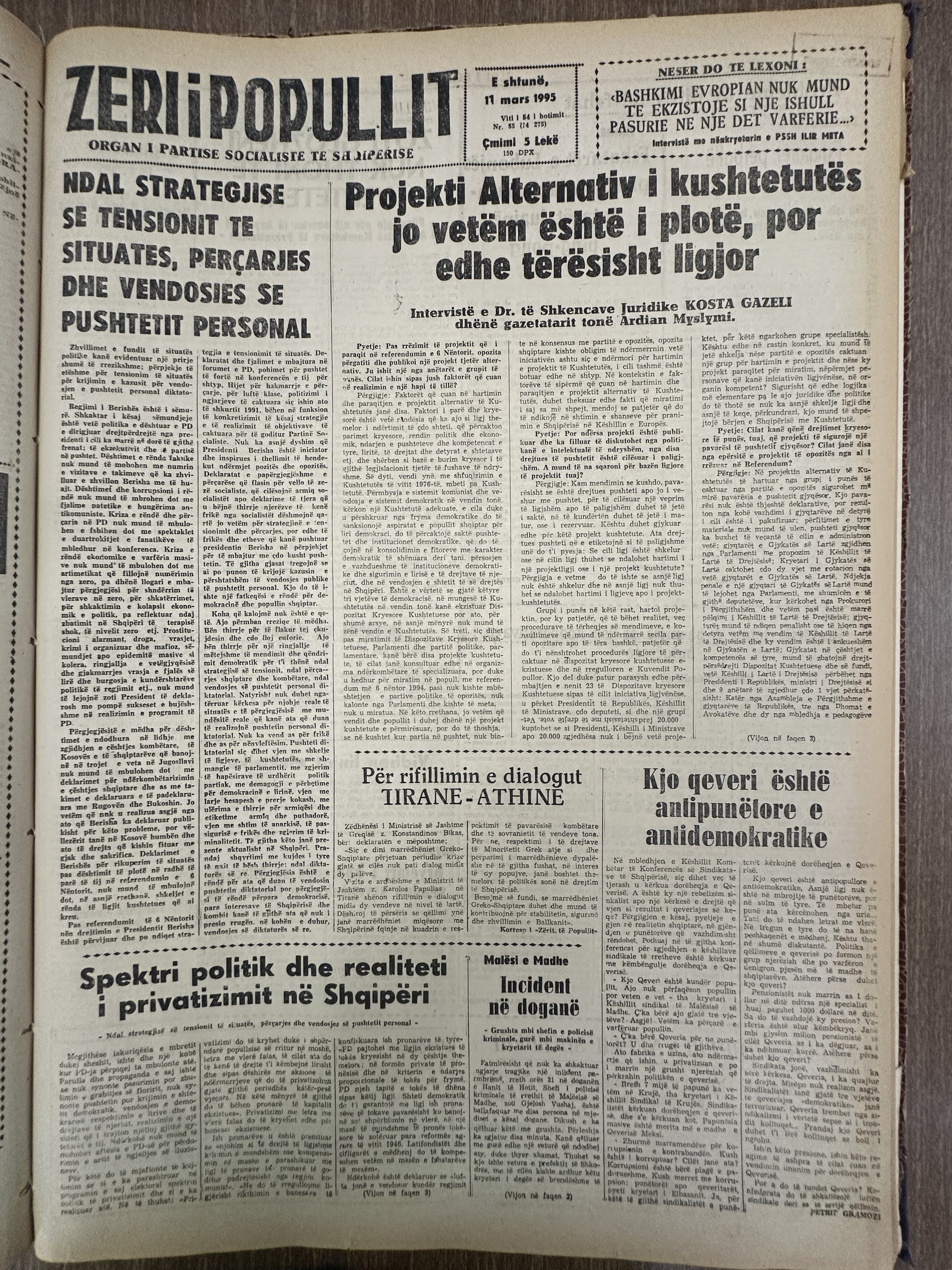 Zëri i Popullit 1993-03-11