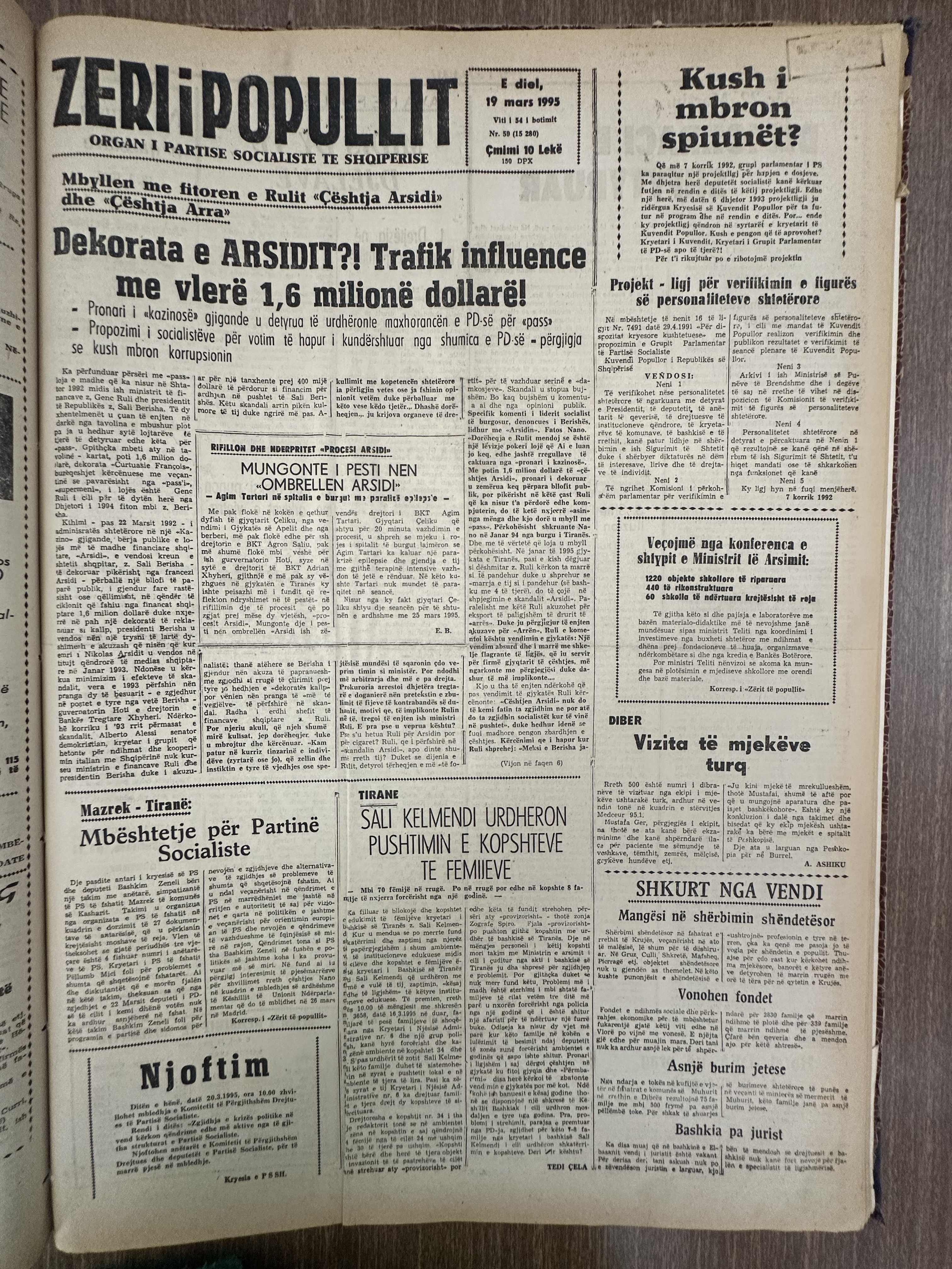 Zëri i Popullit 1995-03-19