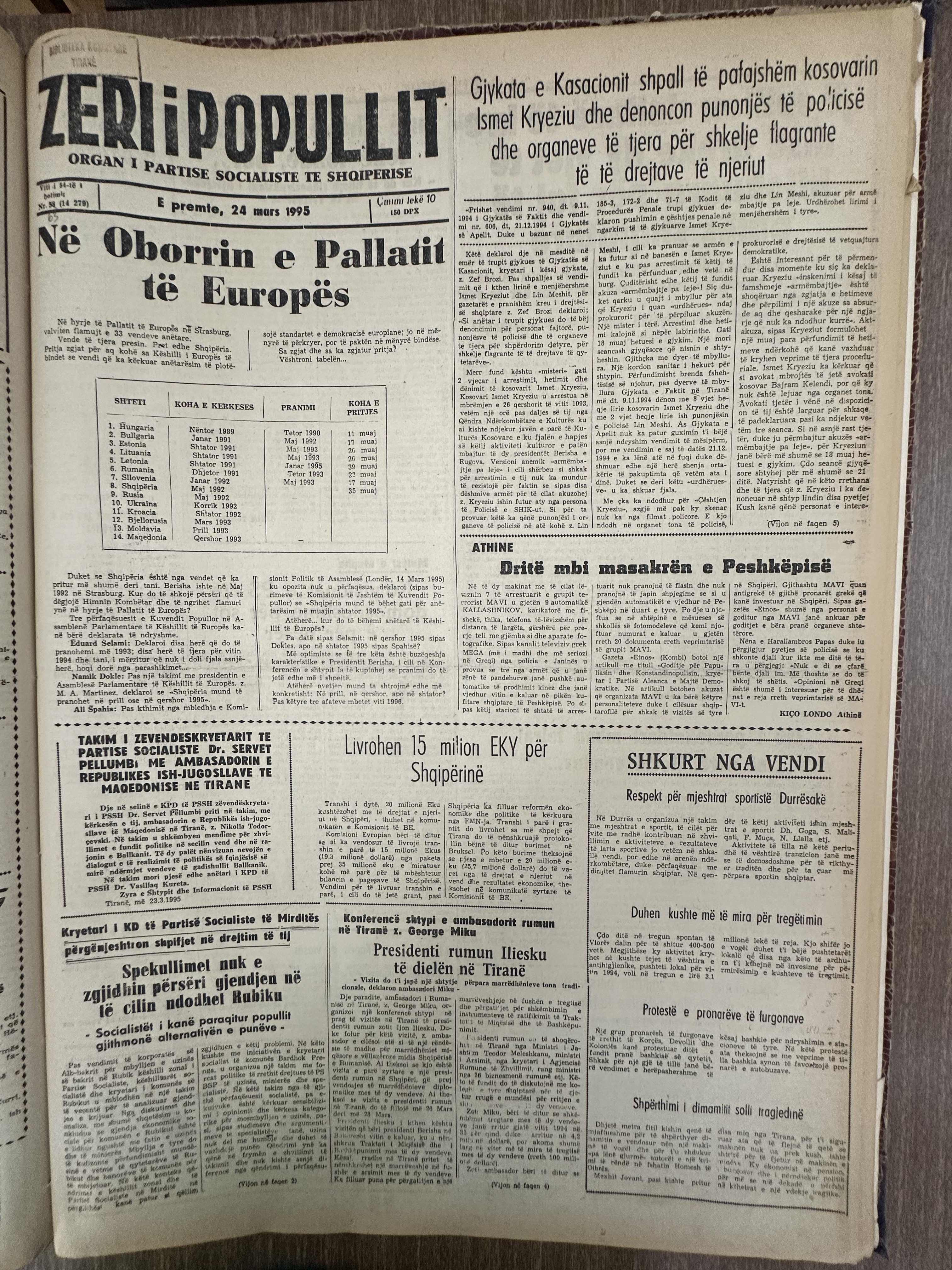 Zëri i Popullit 1995-03-24