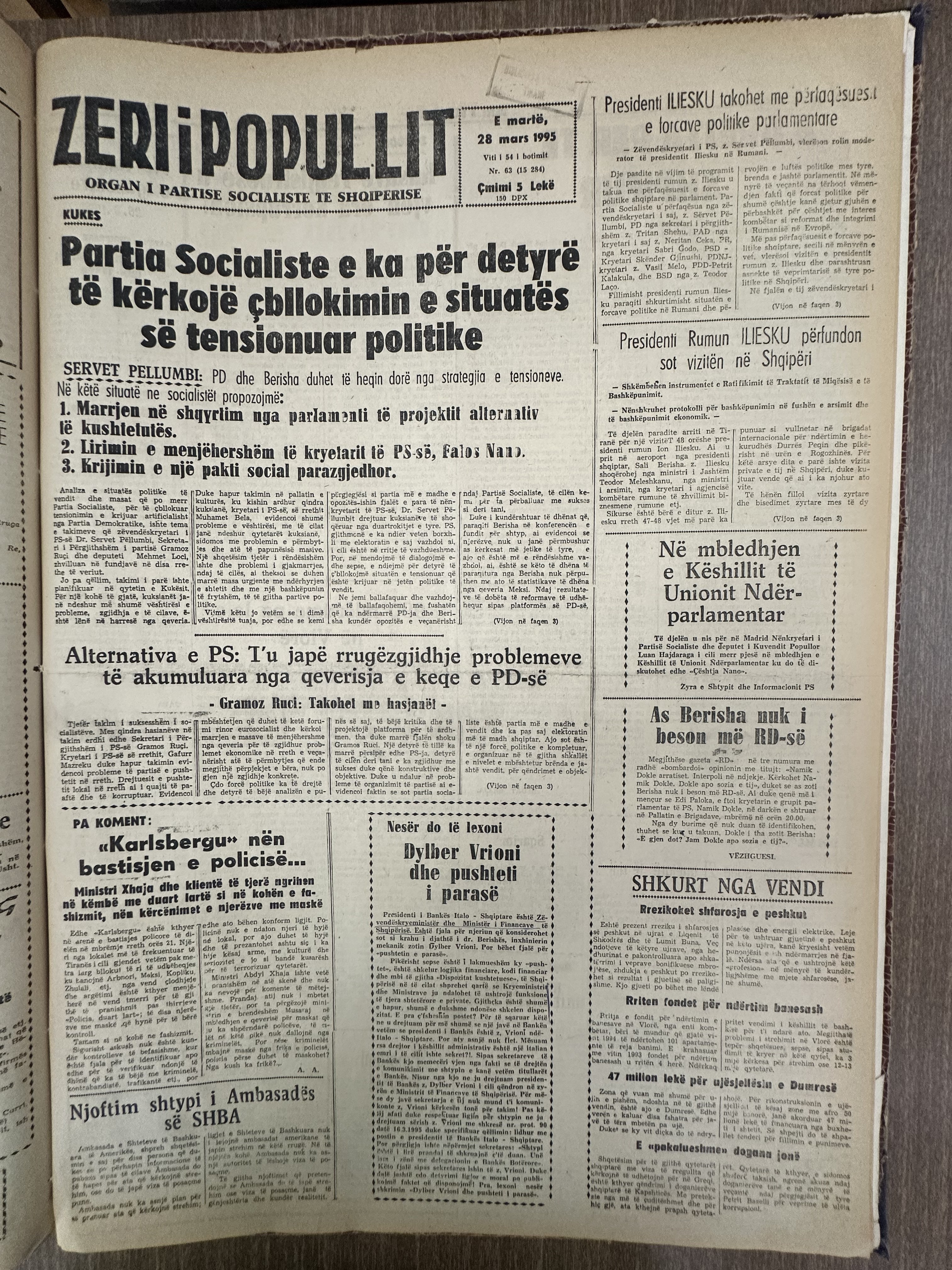 Zëri i Popullit 1995-03-28